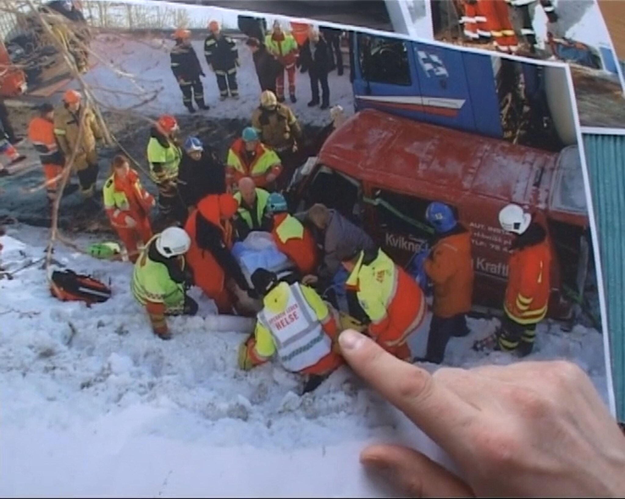 Trafikkulykke med kassebil
