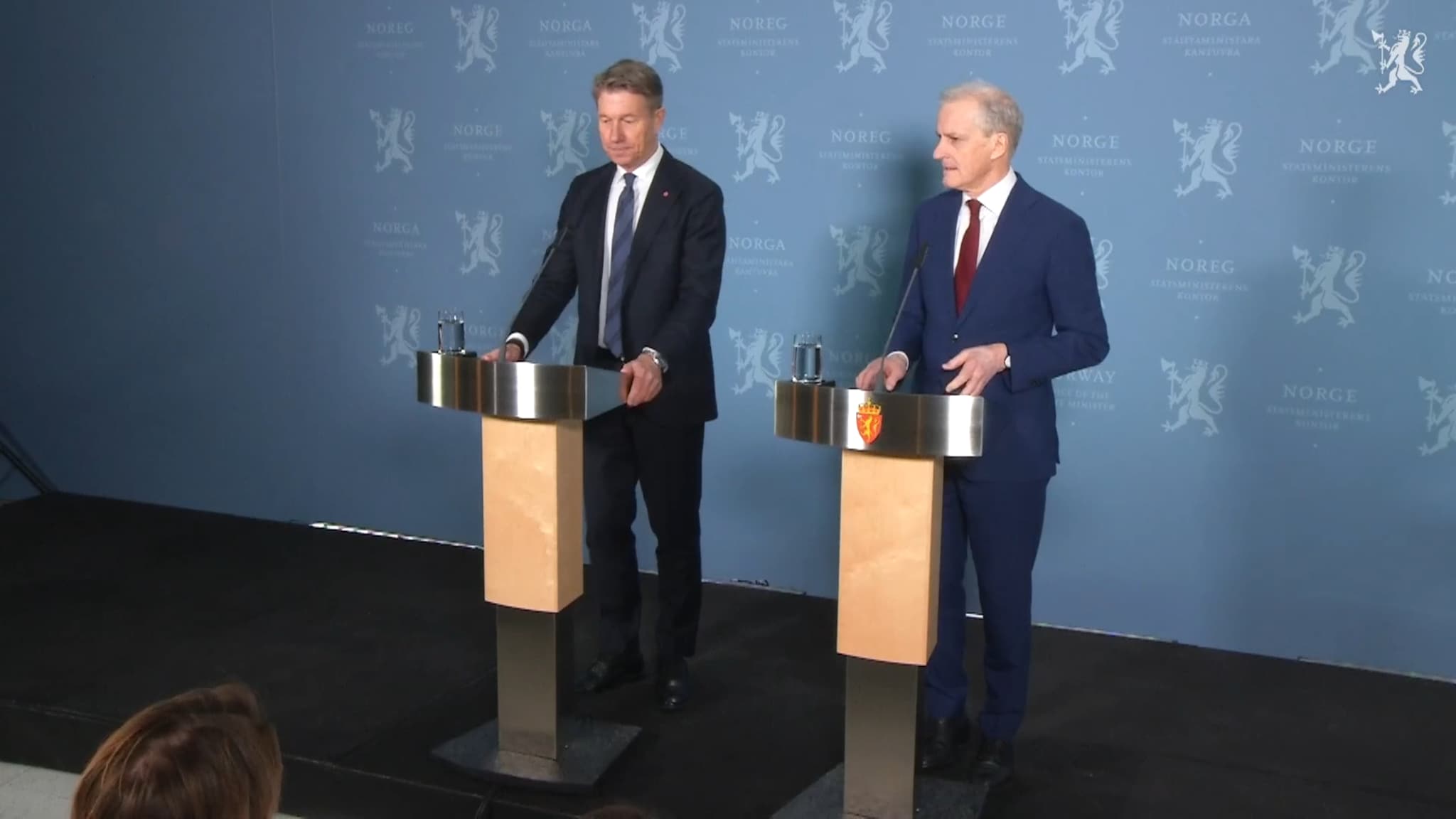 Pressekonferanse om strøm