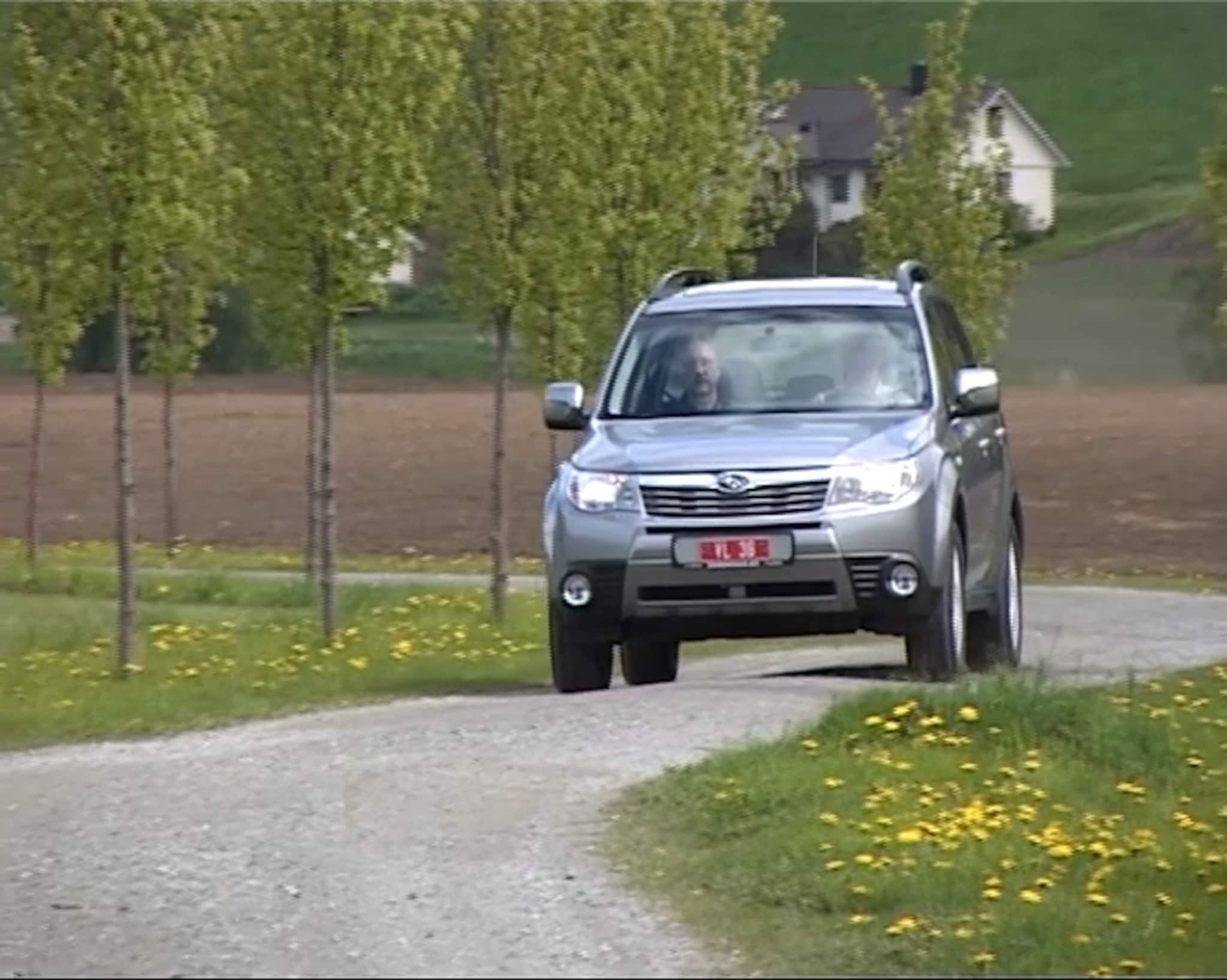 Subaru Forester 2009-modell og "hjemmelaget" E85-bil