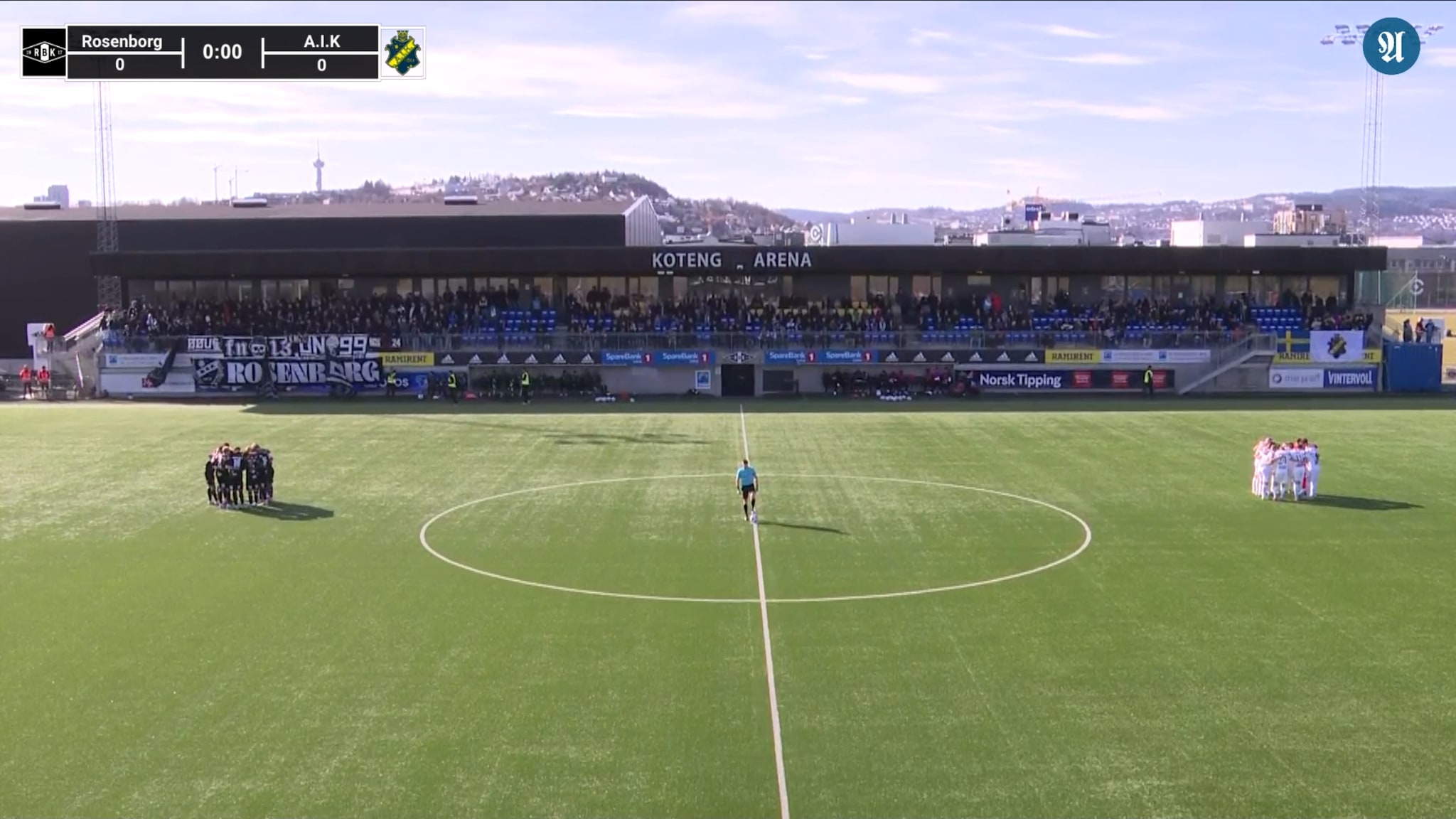 Se opptak av treningskampen mellom RBK og AIK