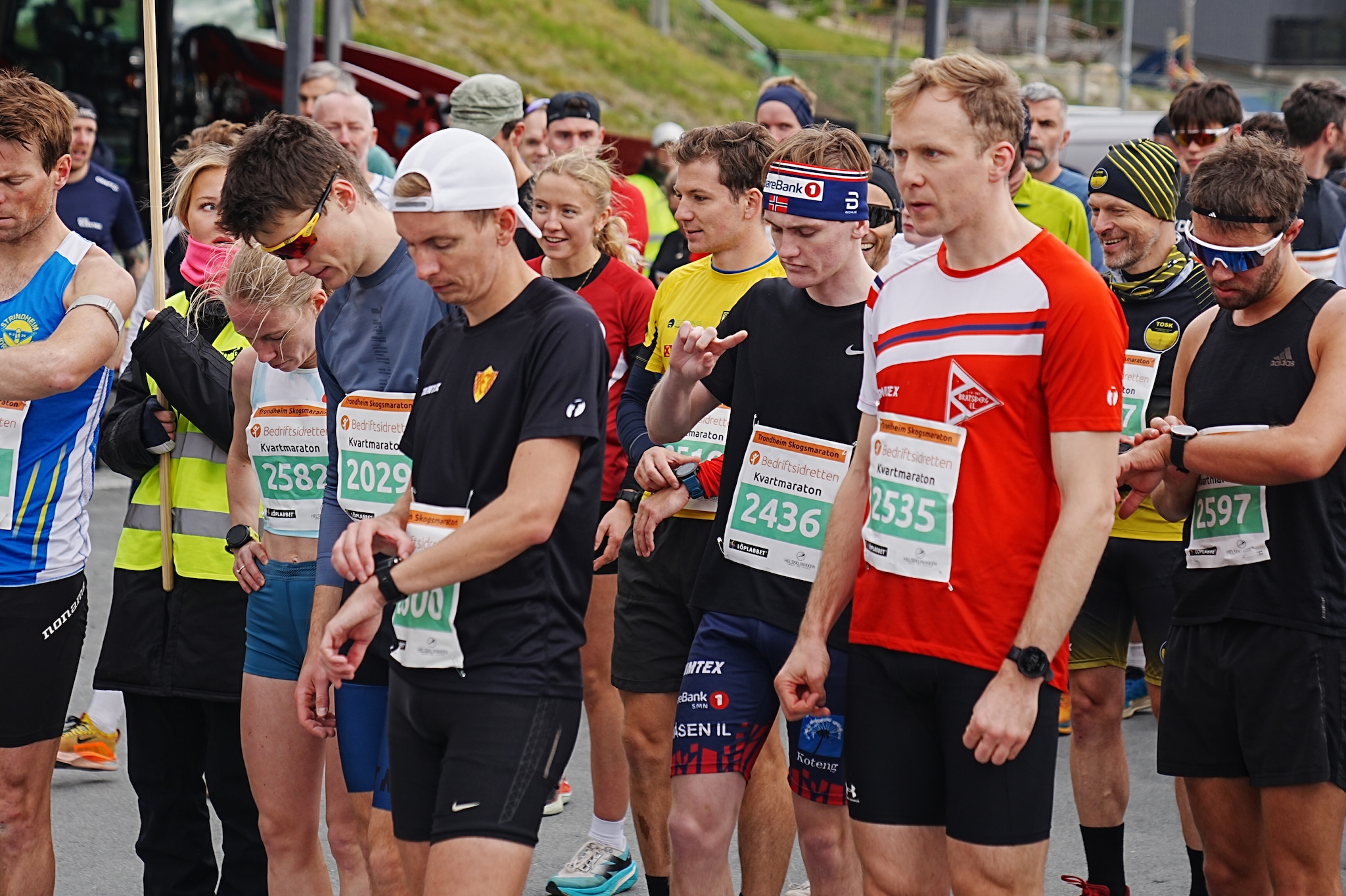 Vi sendte direkte fra Trondheim skogsmaraton