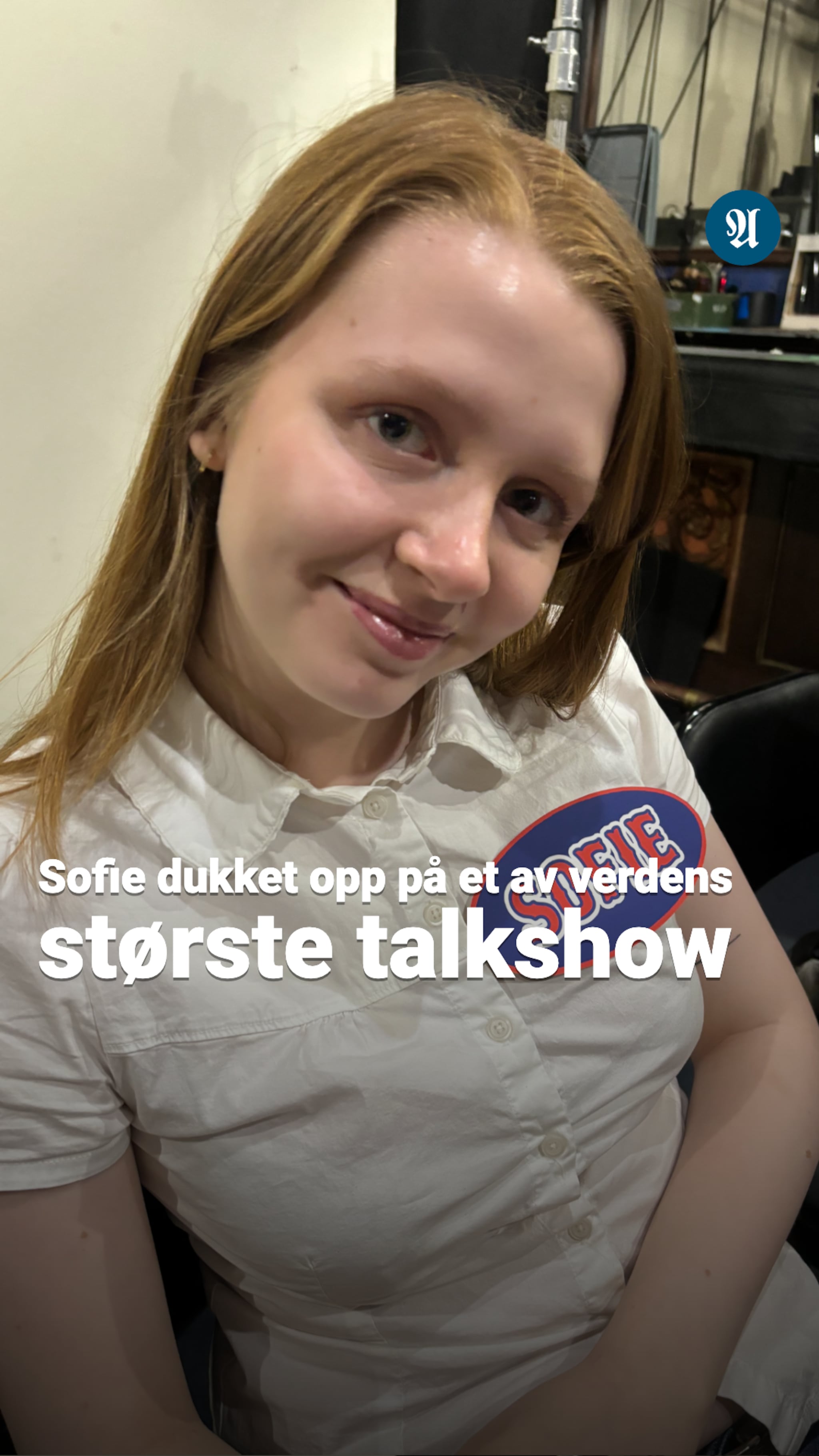 Sofie (19) dukket opp på et av verdens største talkshow