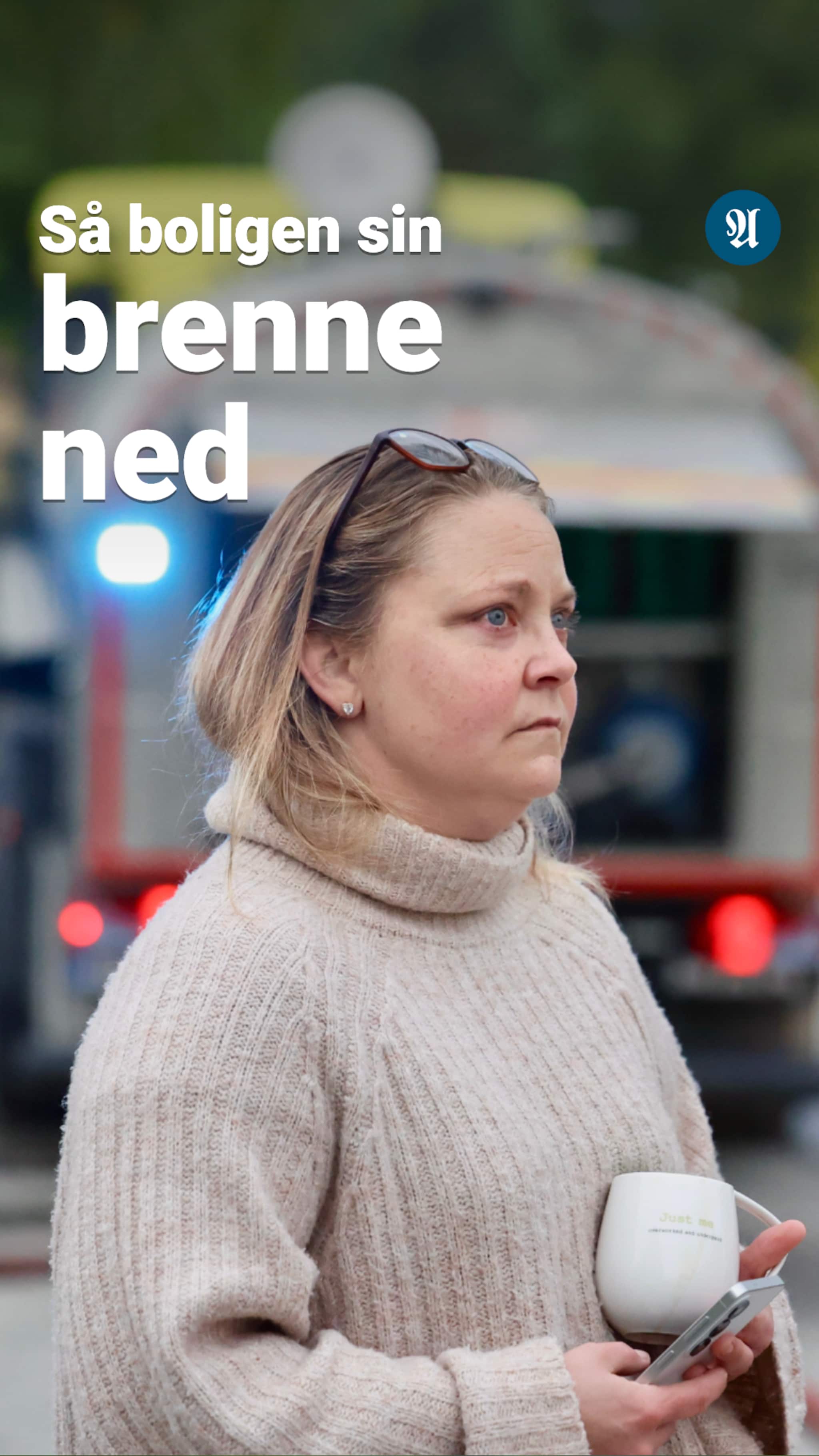 Mona så boligen sin brenne ned