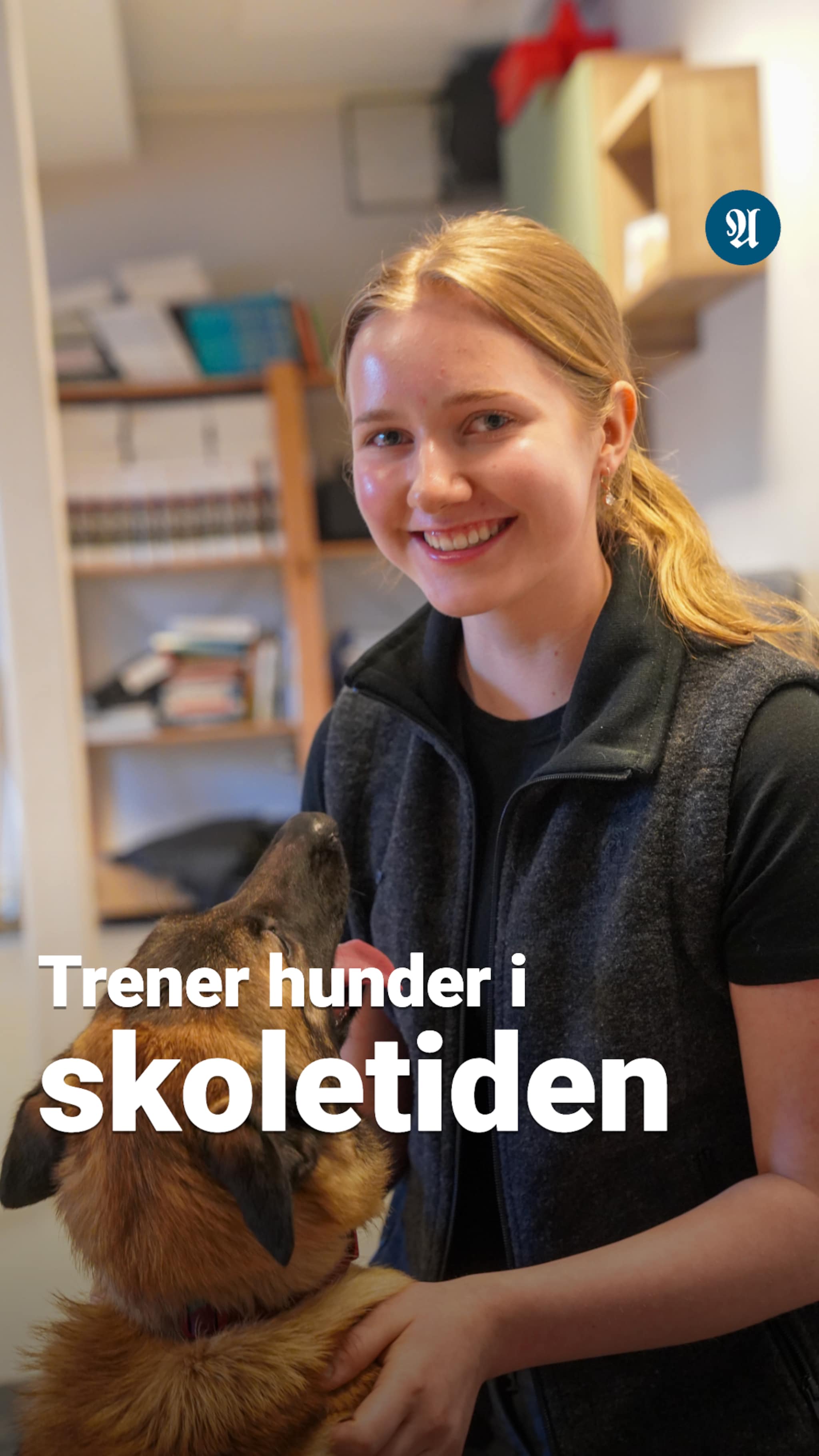Anna (17) lærer valpen Yara å finne eksplosiver