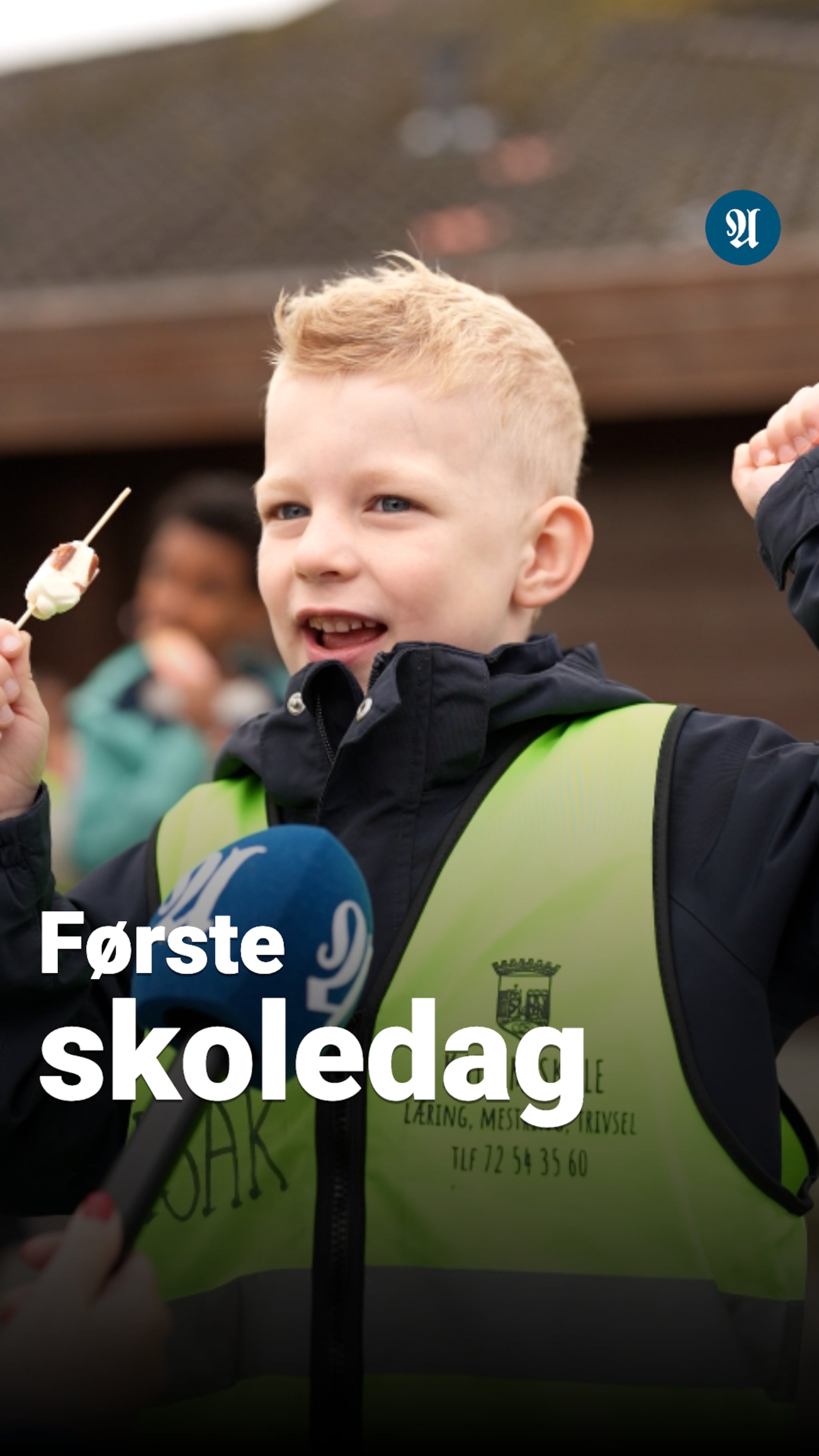 Isbilen kom på første skoledag