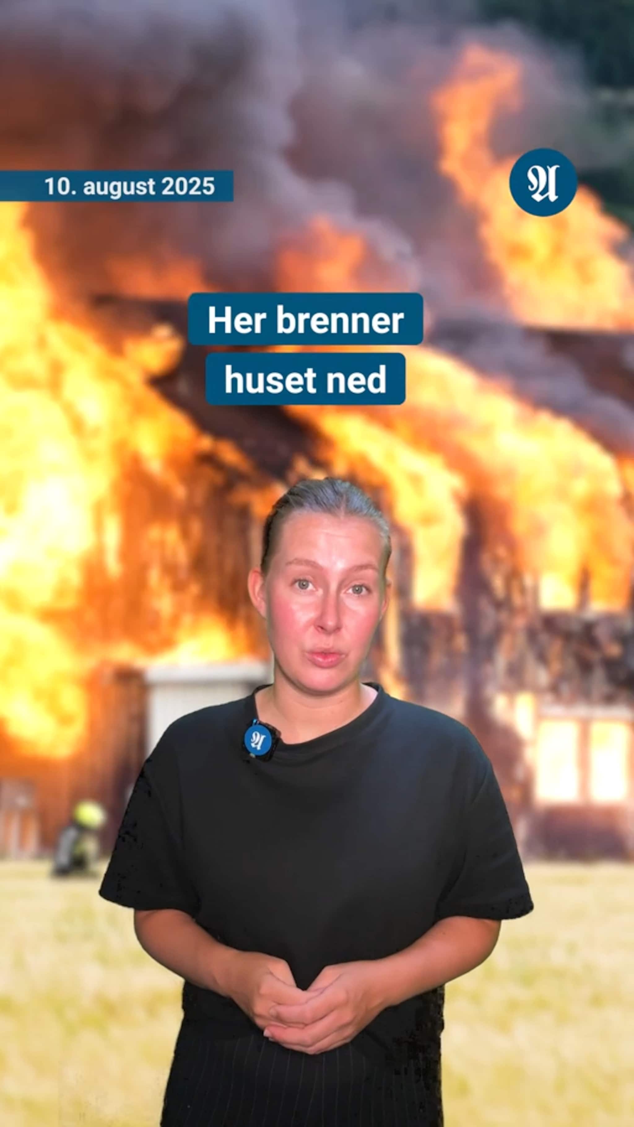 Hus brant ned