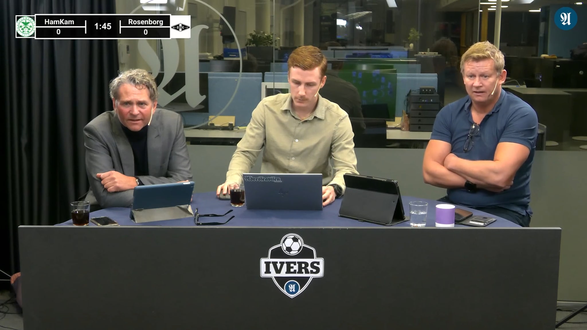 Ivers fulgte kampen mellom Rosenborg og HamKam
