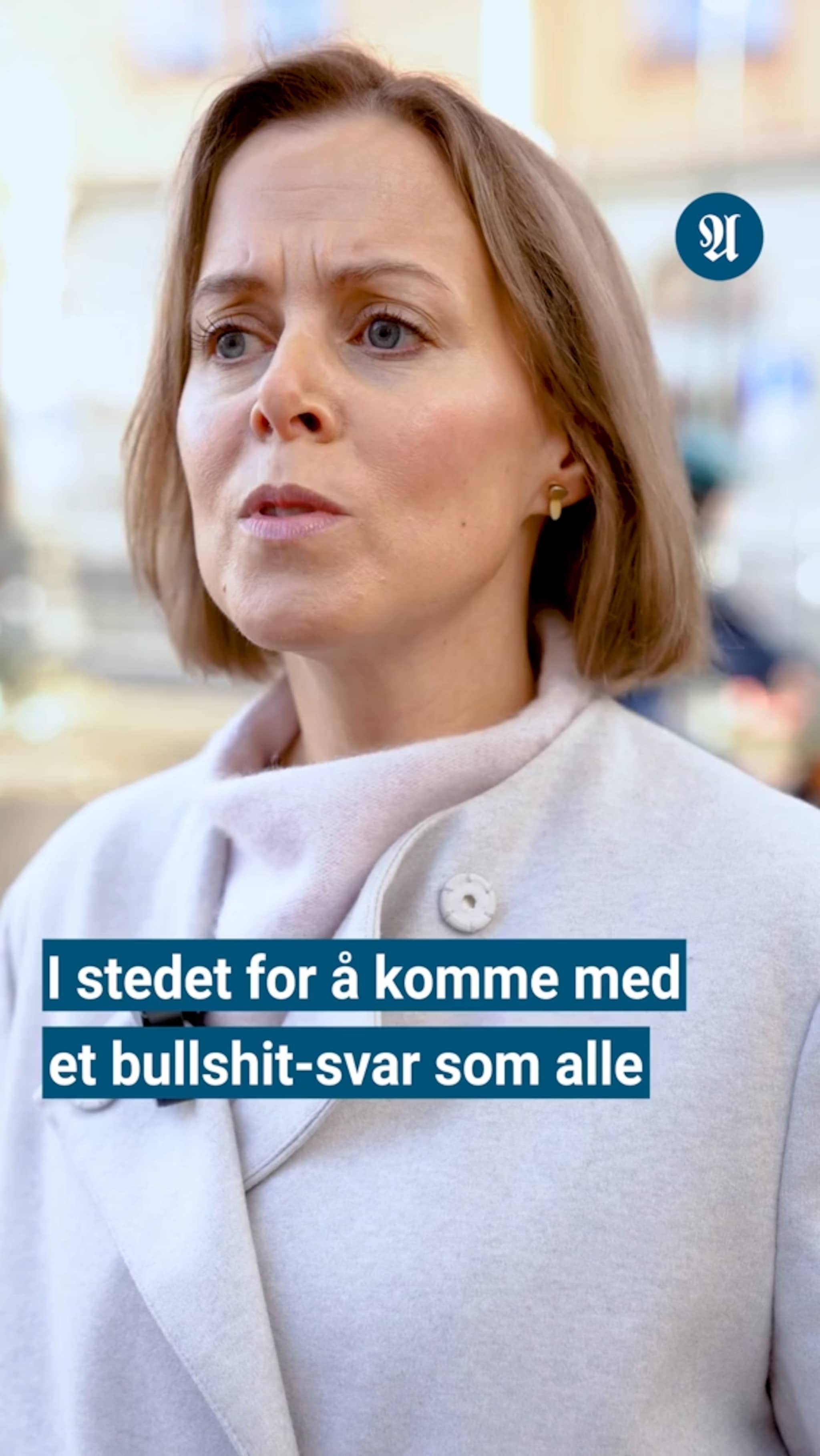 - Dropp bullshit-svar alle skjønner er bløff