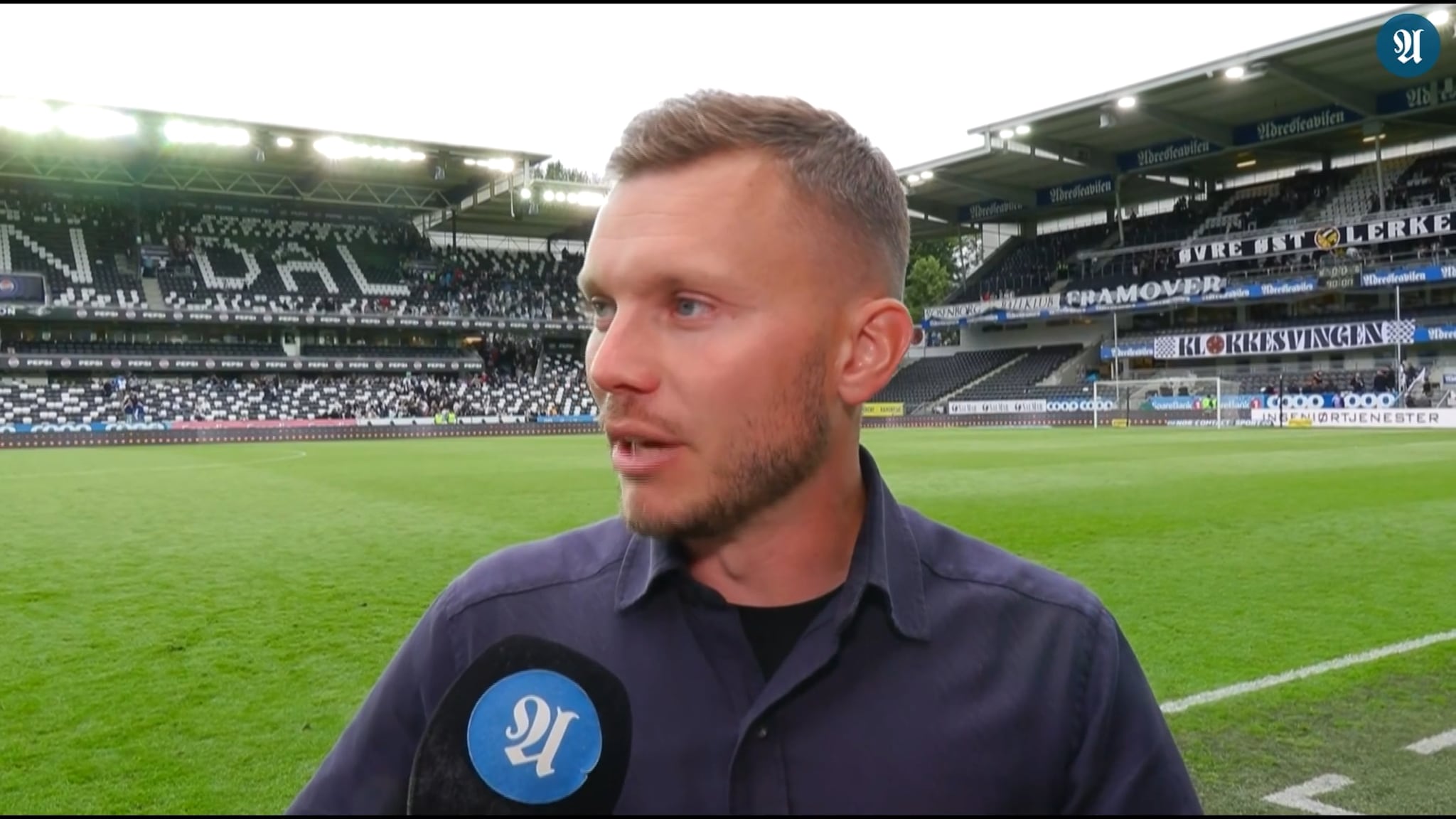 Alfred Johansson etter kampen mot Hammarby