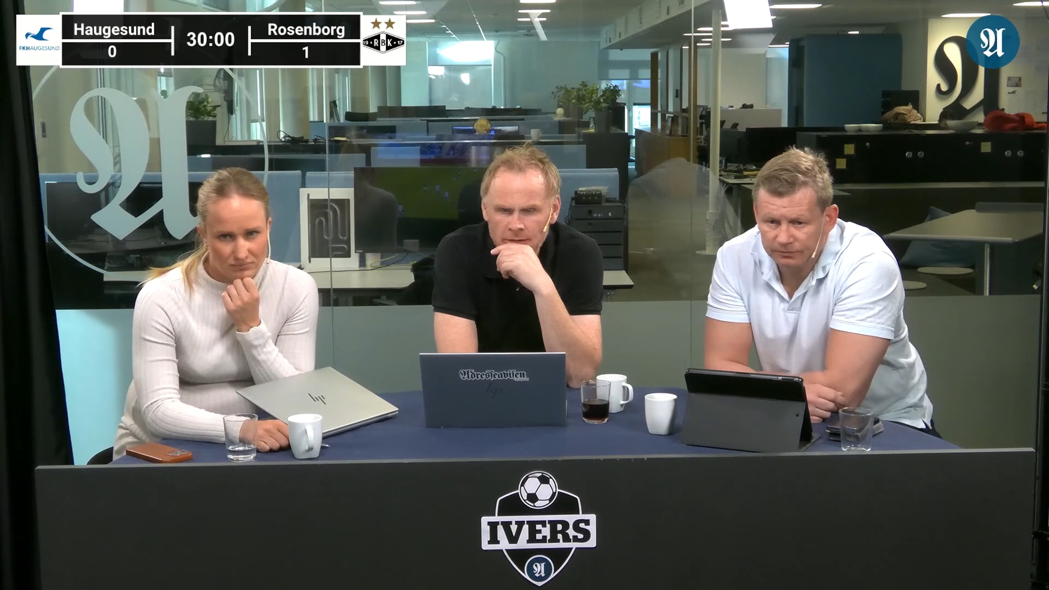 Ivers studio, kampen mellom Rosenborg og Haugesund
