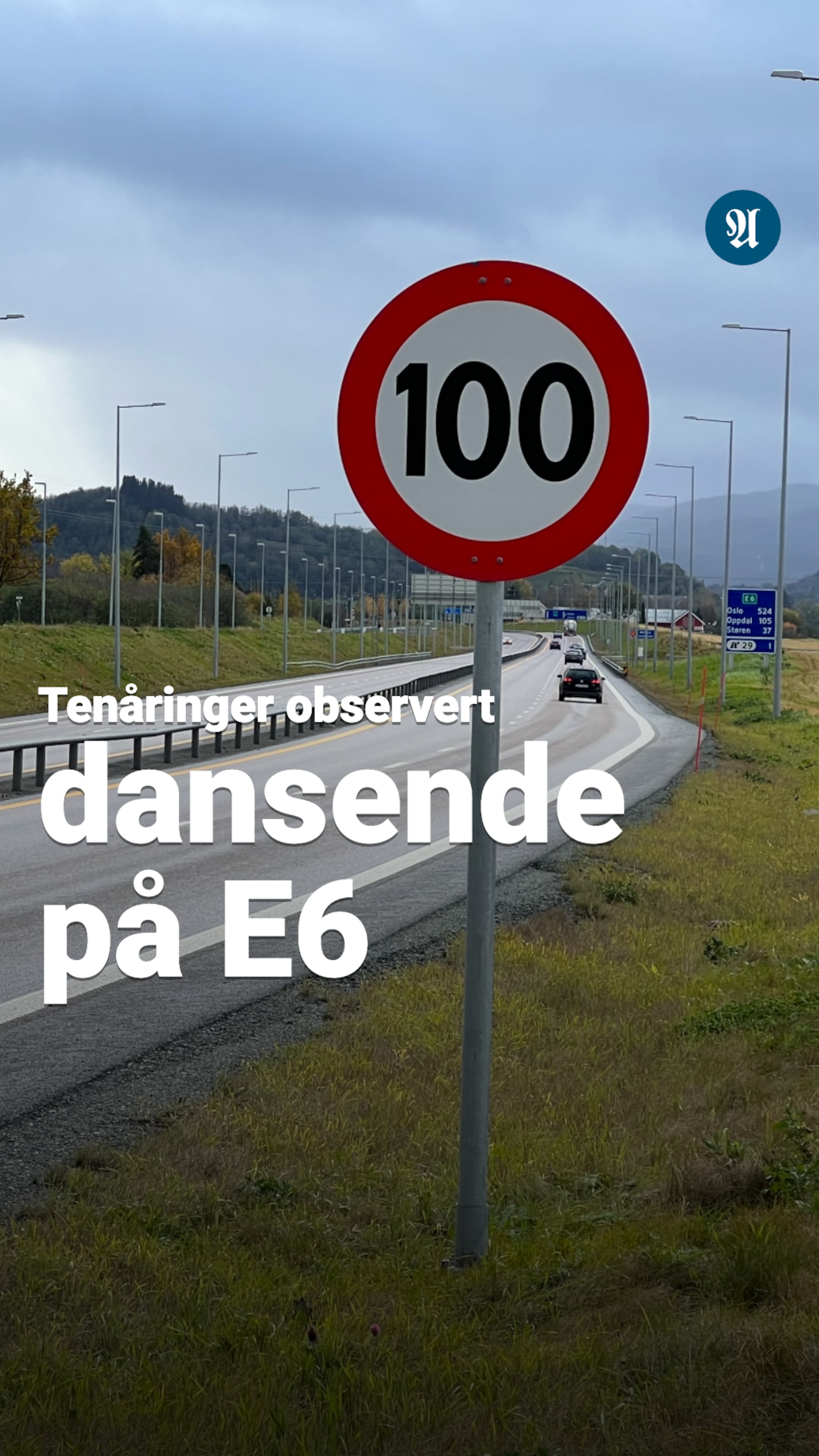 To menn observert dansende i 100-sonen på E6