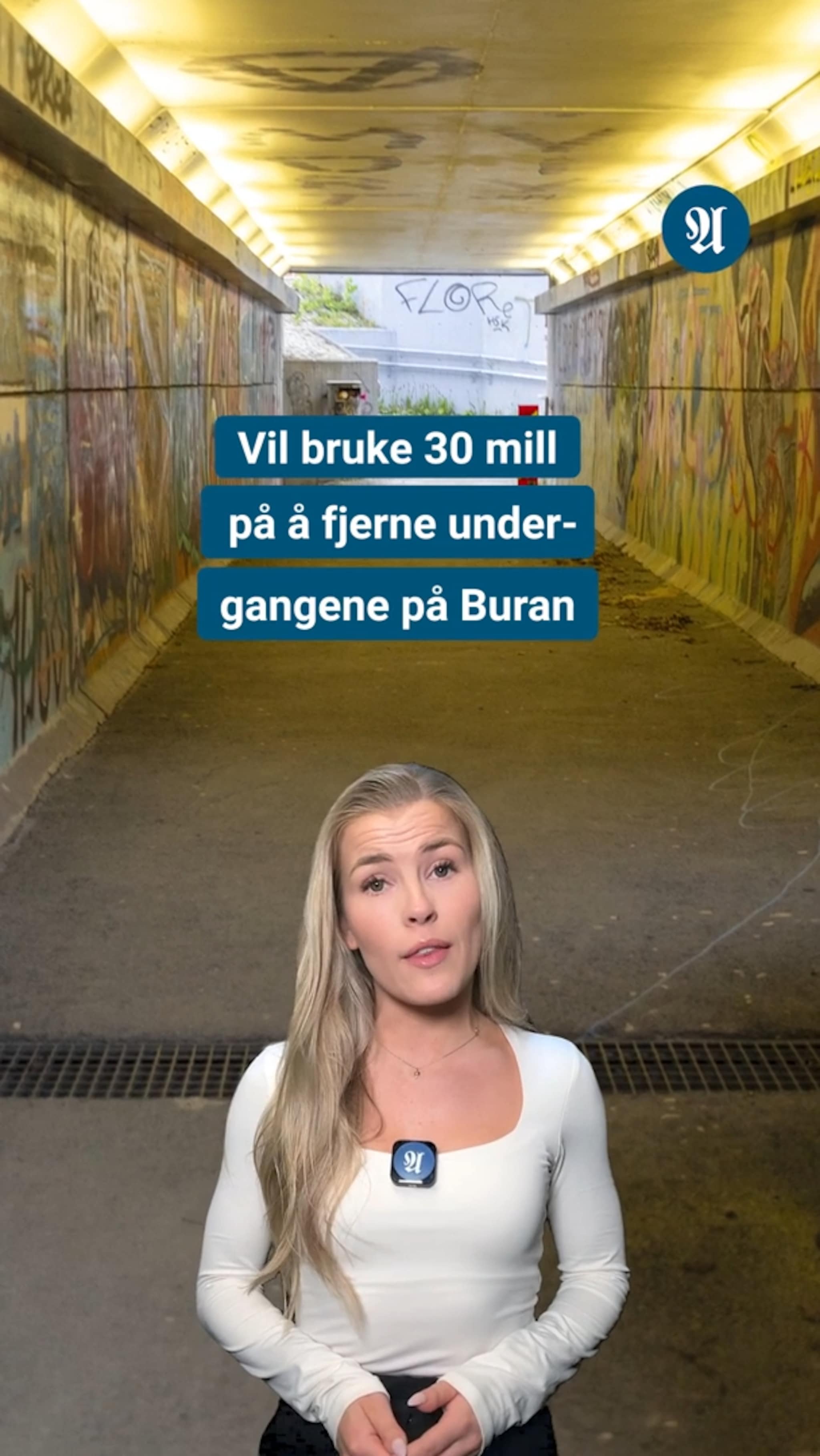 Vil fylle under­gangene med betong