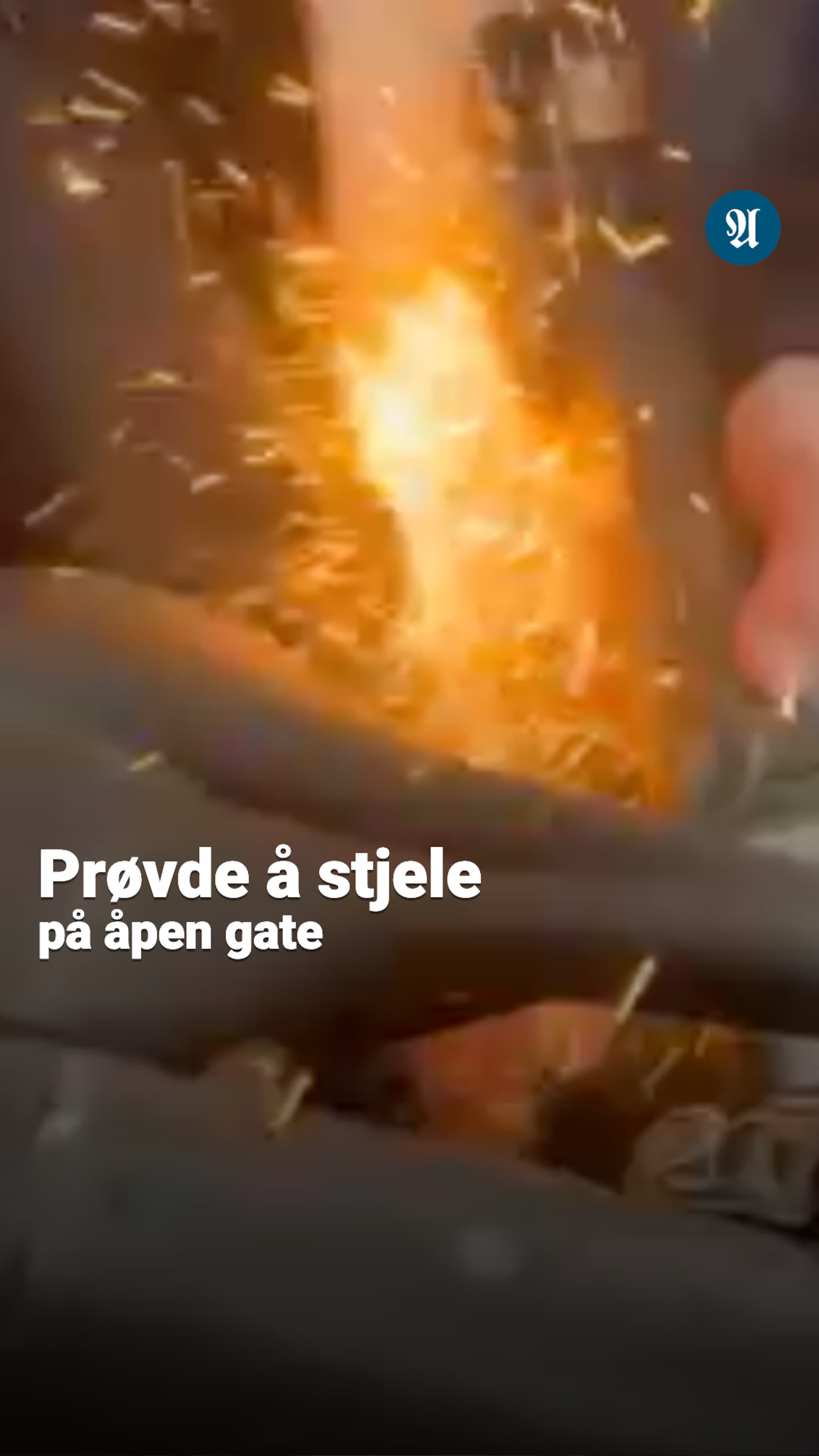 Prøvde å stjele på åpen gate