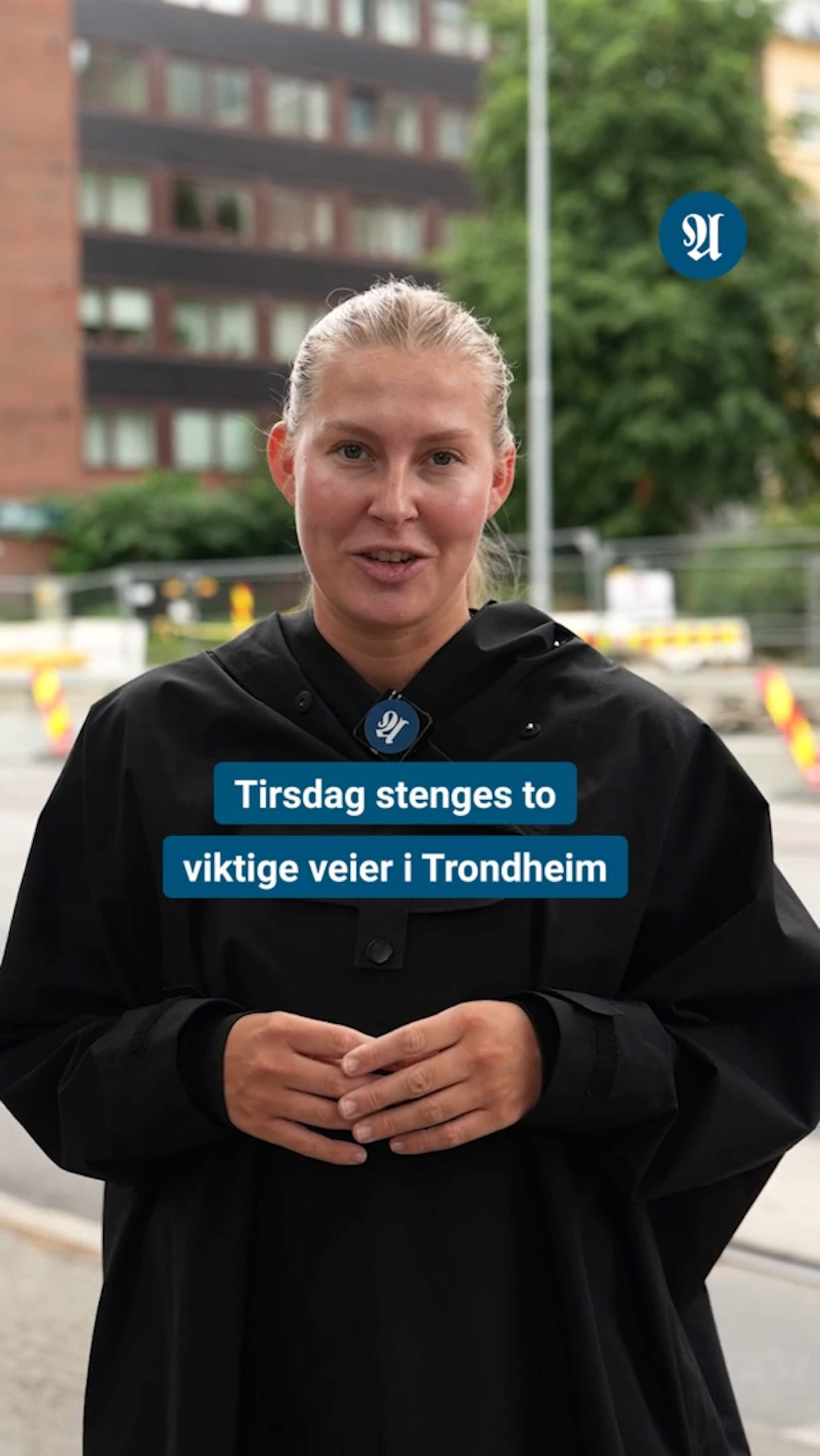 Stenger viktig vei i Trondheim