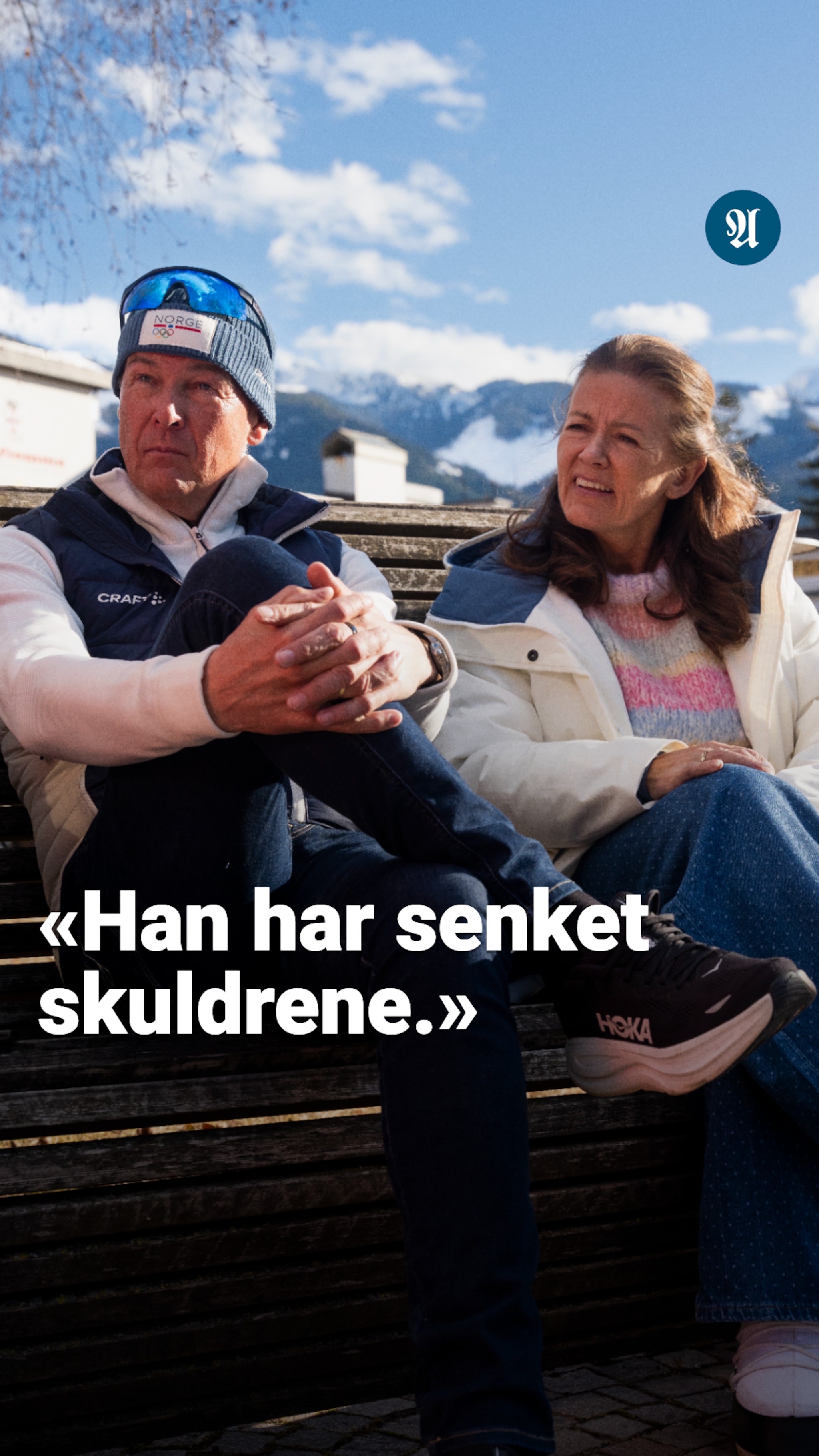 - Han har senket skuldrene