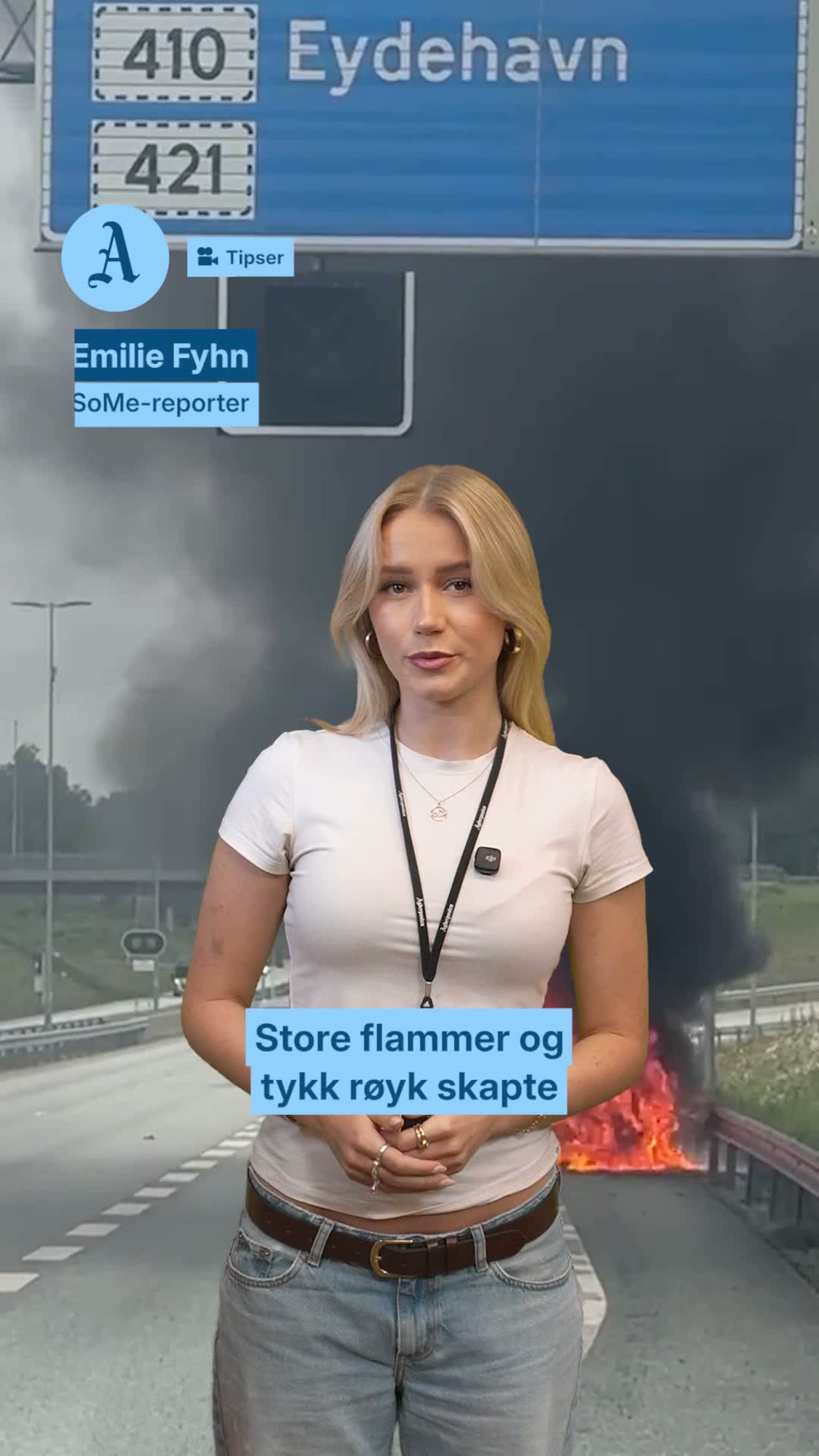 – Det kom en liten eksplosjon