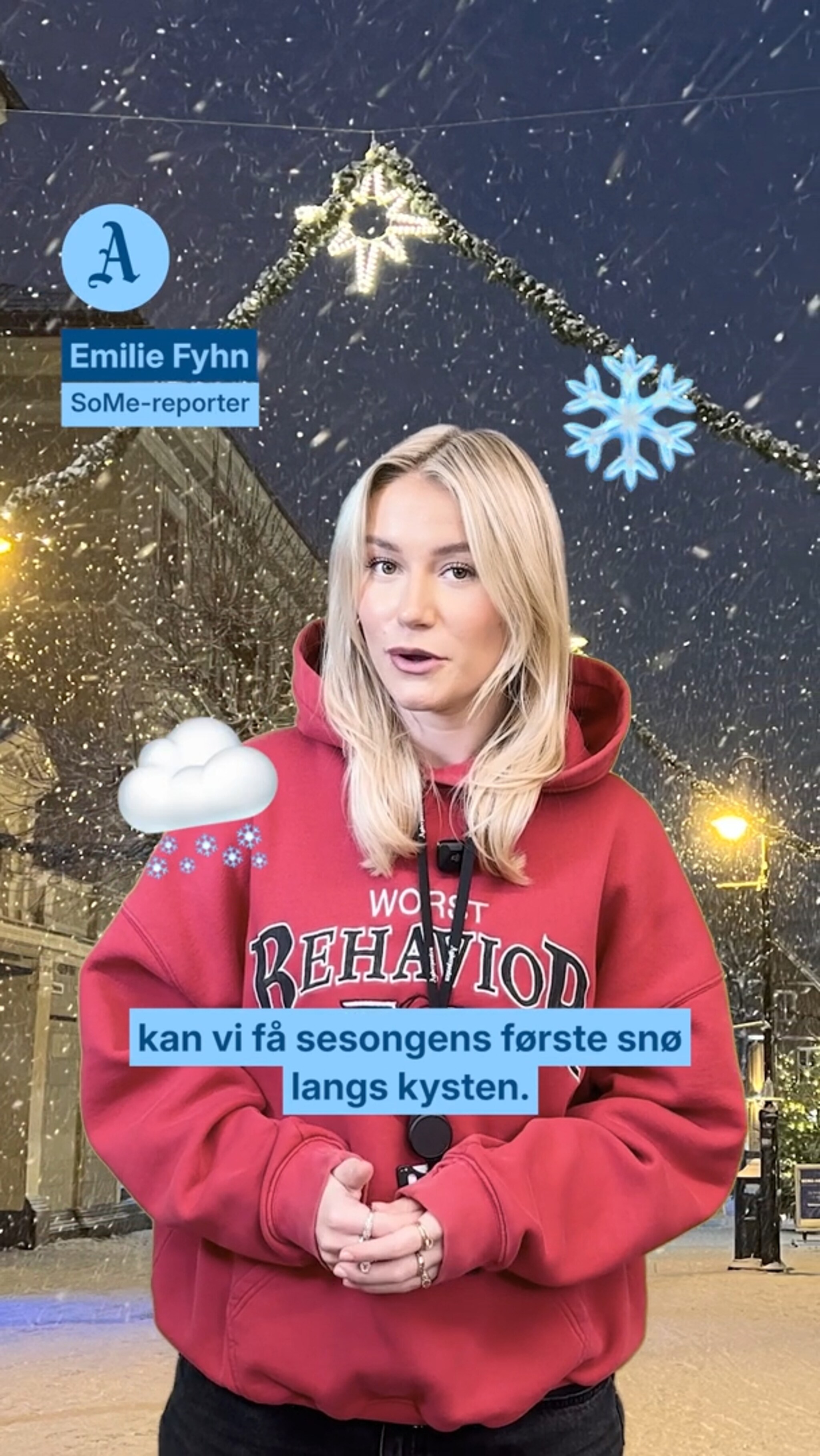 Sesongens første snø