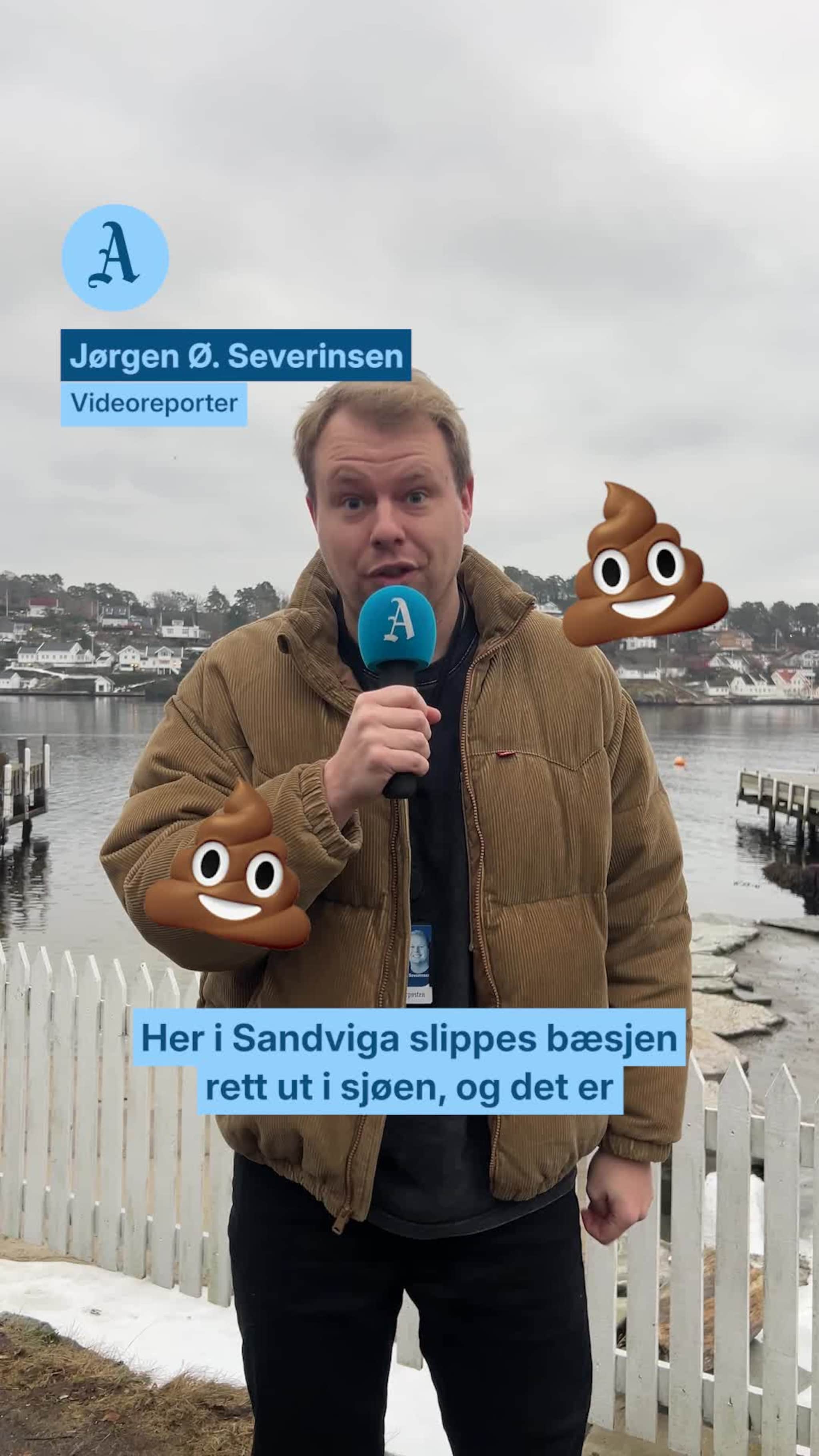 Her slippes avføring rett ut i sjøen