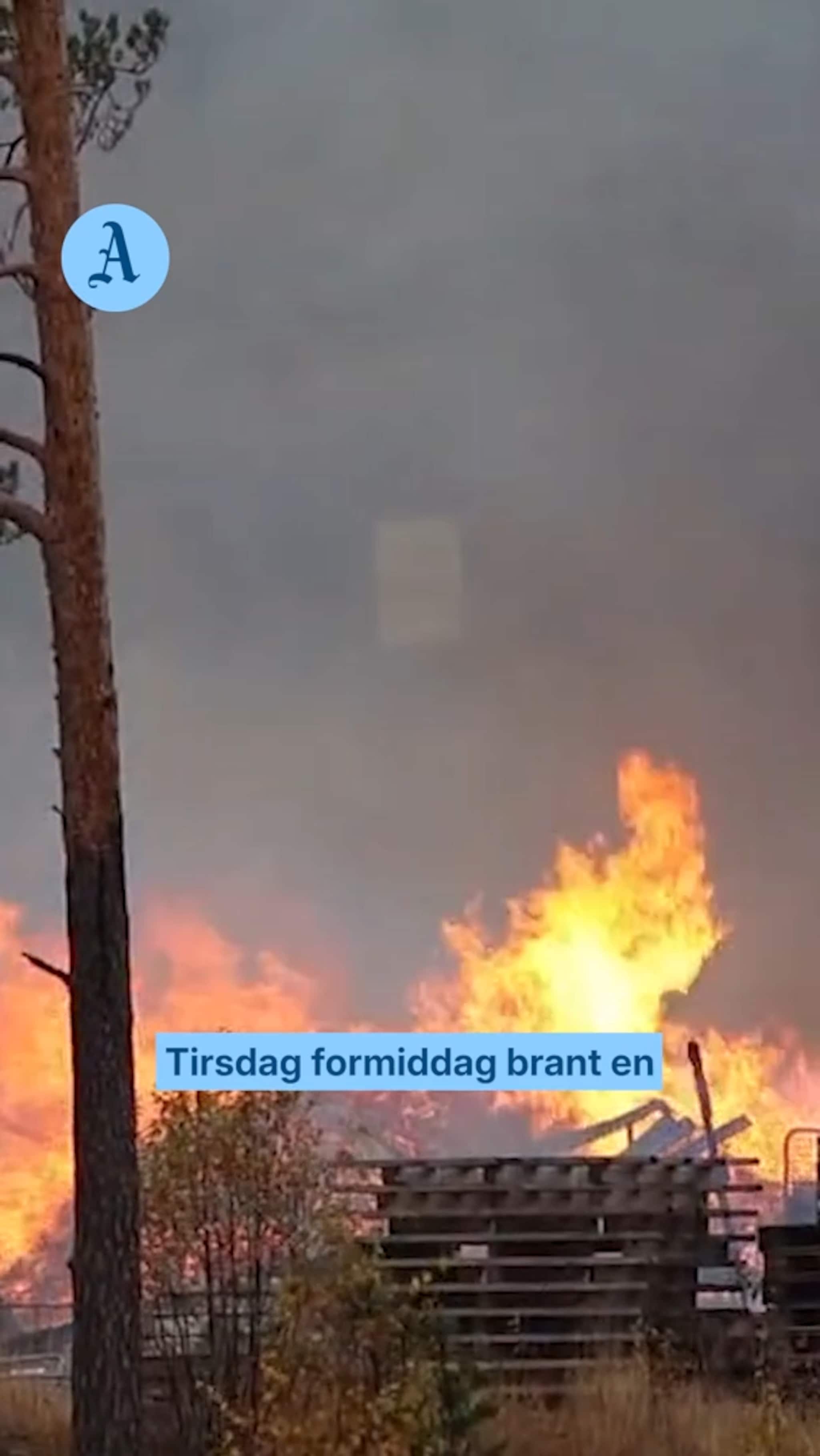 Samlingsstedet slukt av flammene