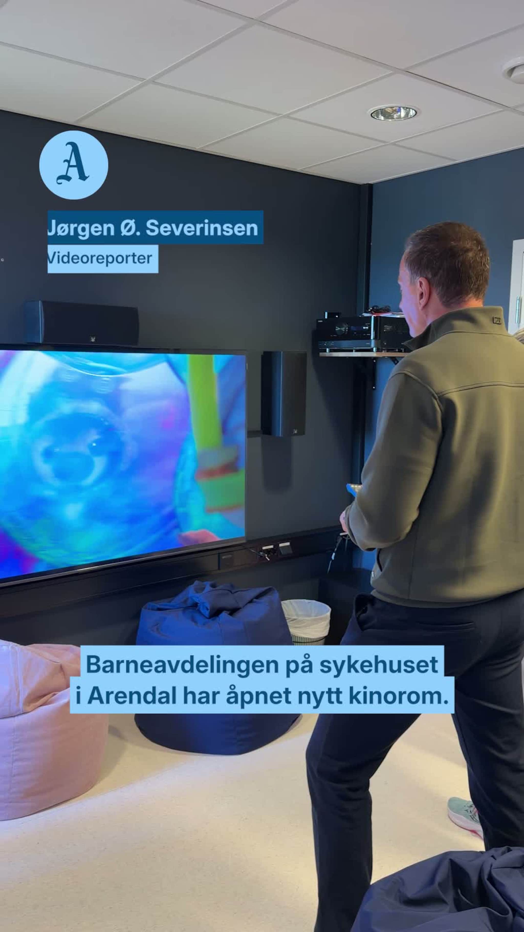 Åpnet ny kino på sykehuset