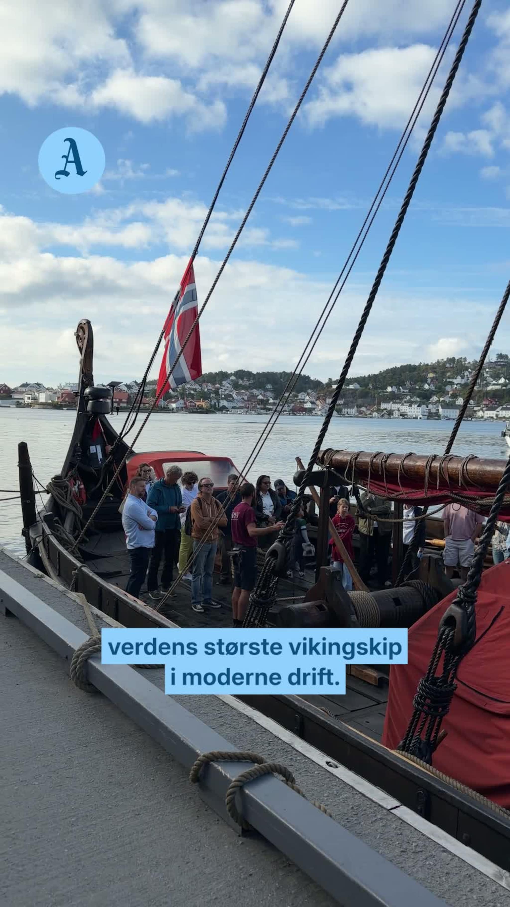 Verdens største vikingskip i Arendal
