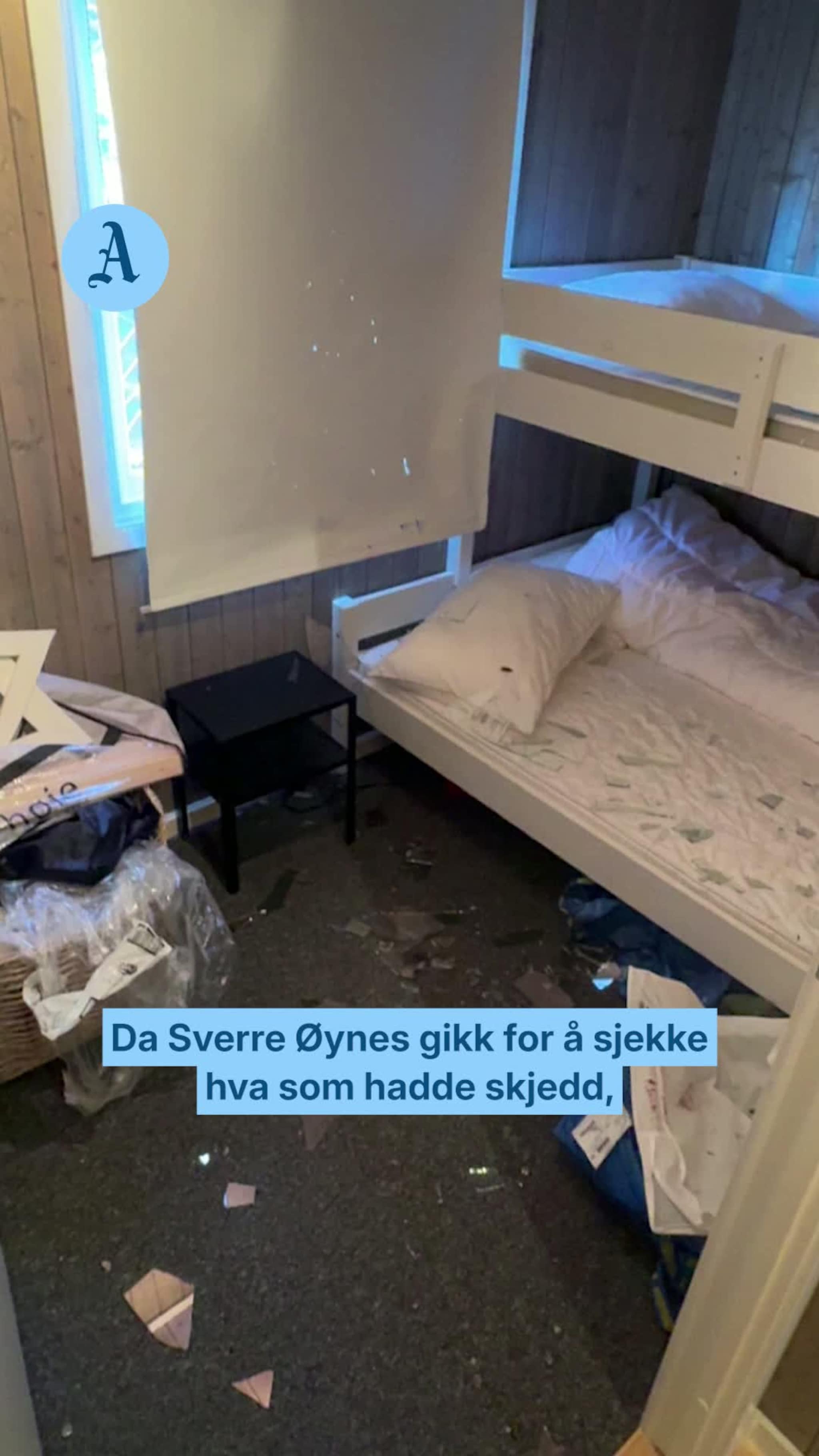 Fikk sjelden gjest gjennom vinduet