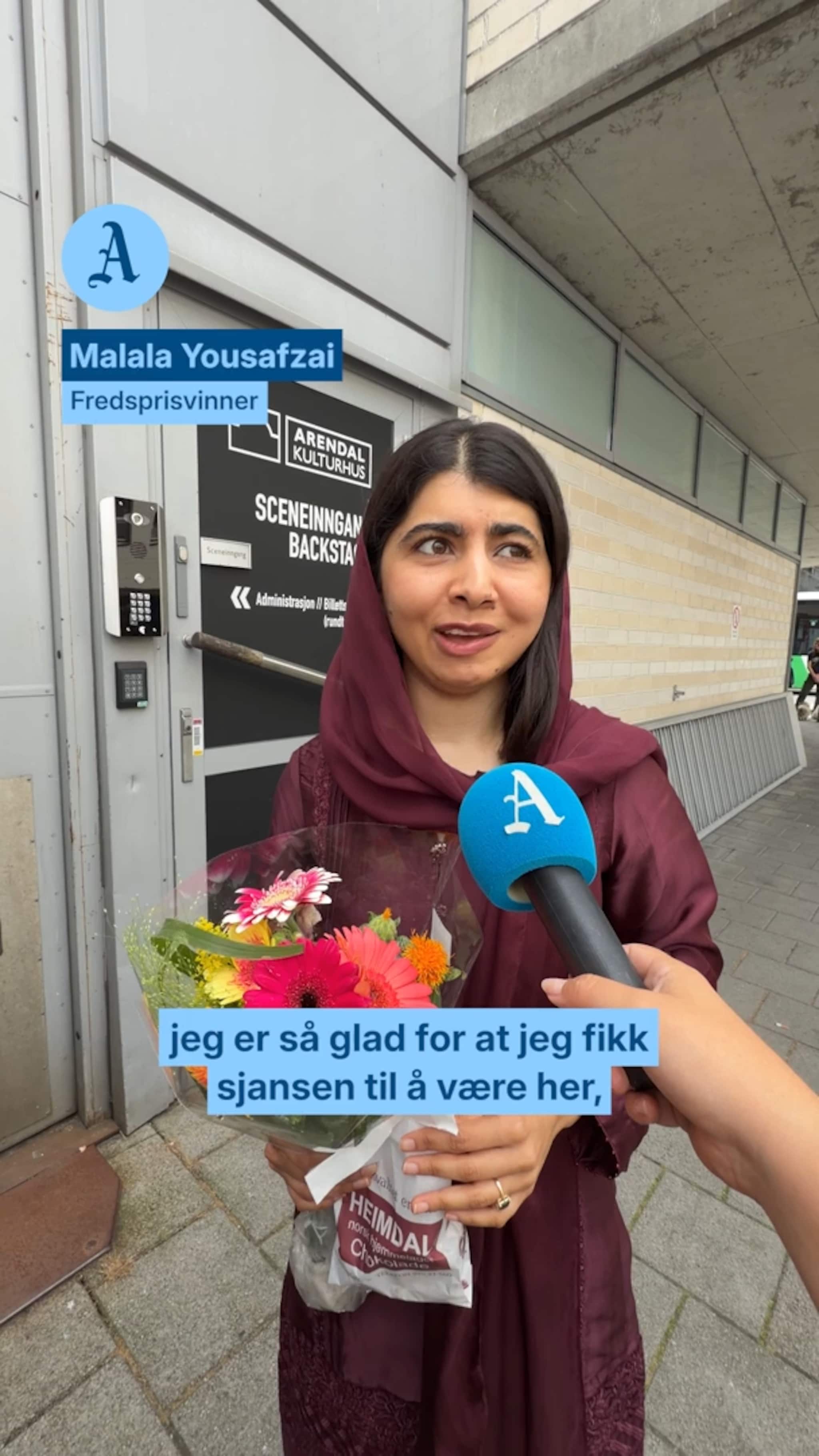 Her er Malala i Arendal