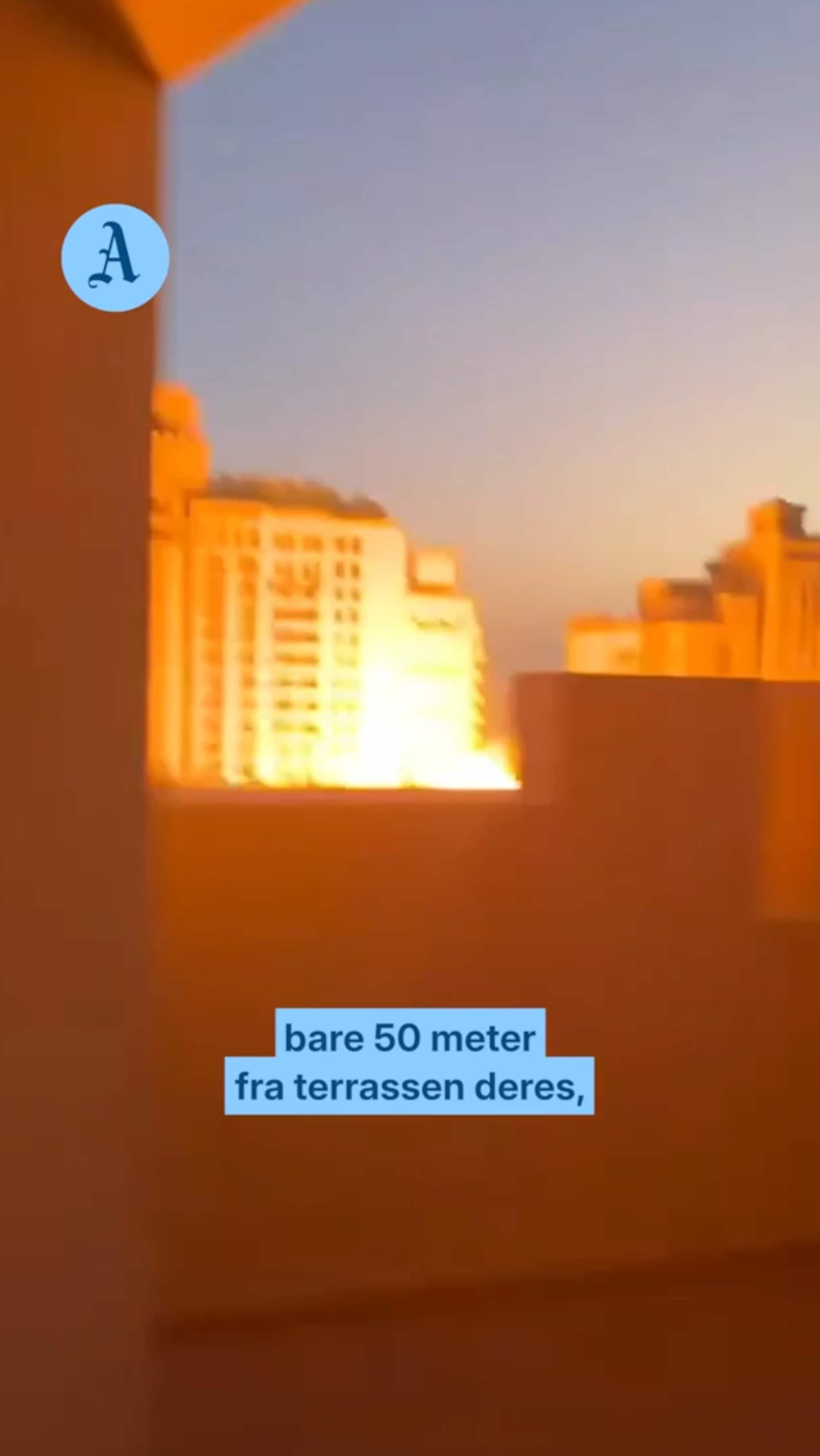 Blåst i bakken av rakett