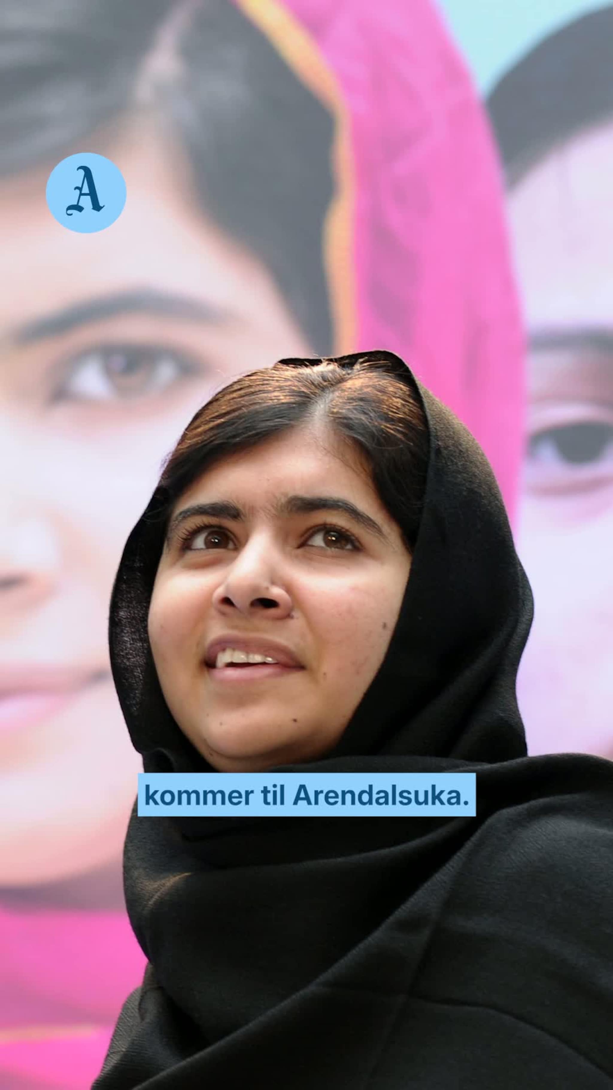 Malala kommer til Arendal