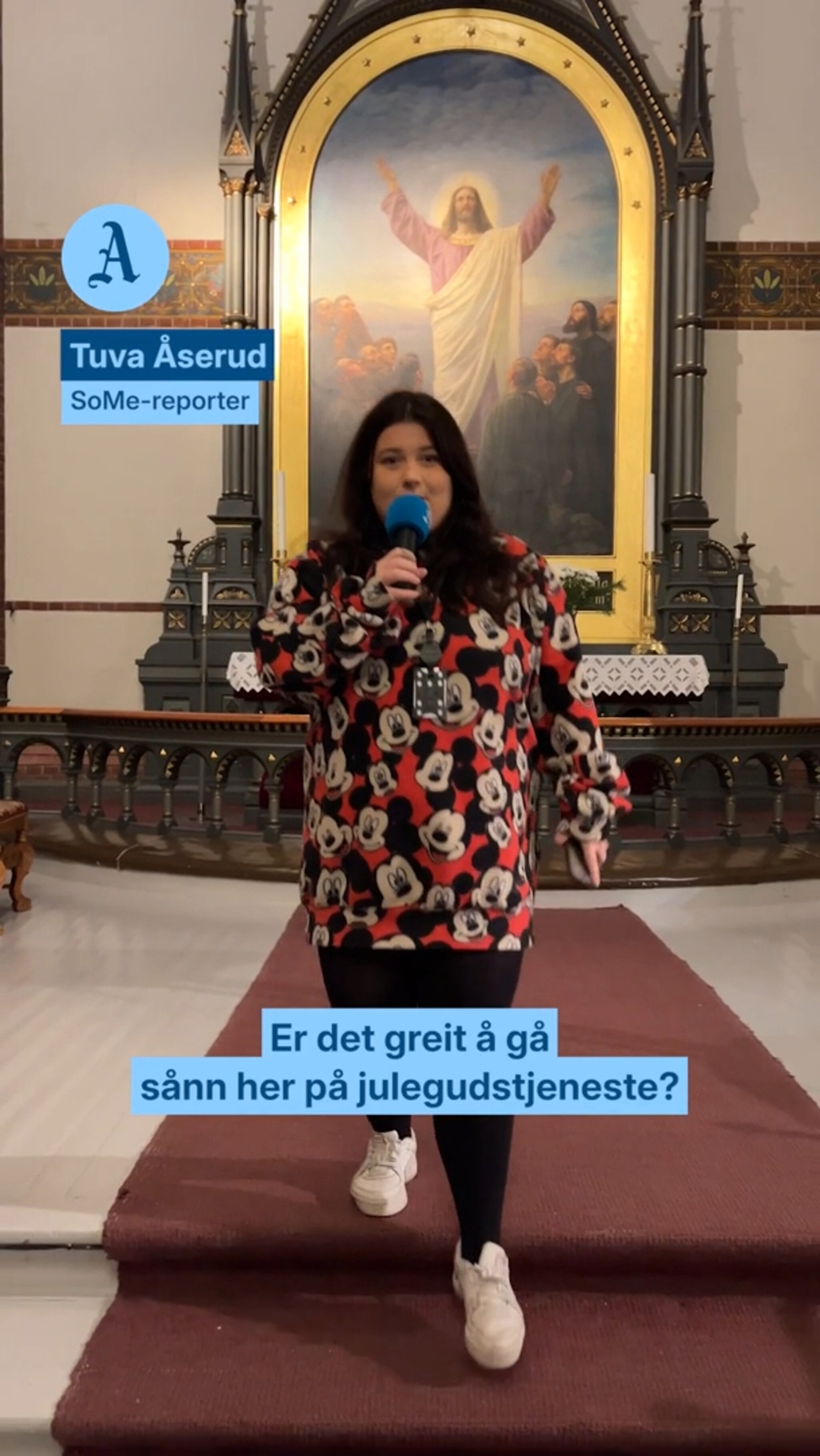 Kan man gå slik på julegudstjeneste?