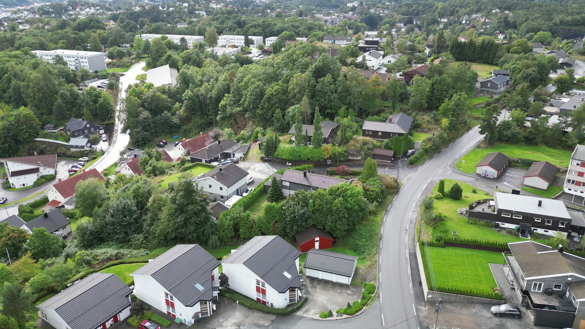 Skogkledd område
