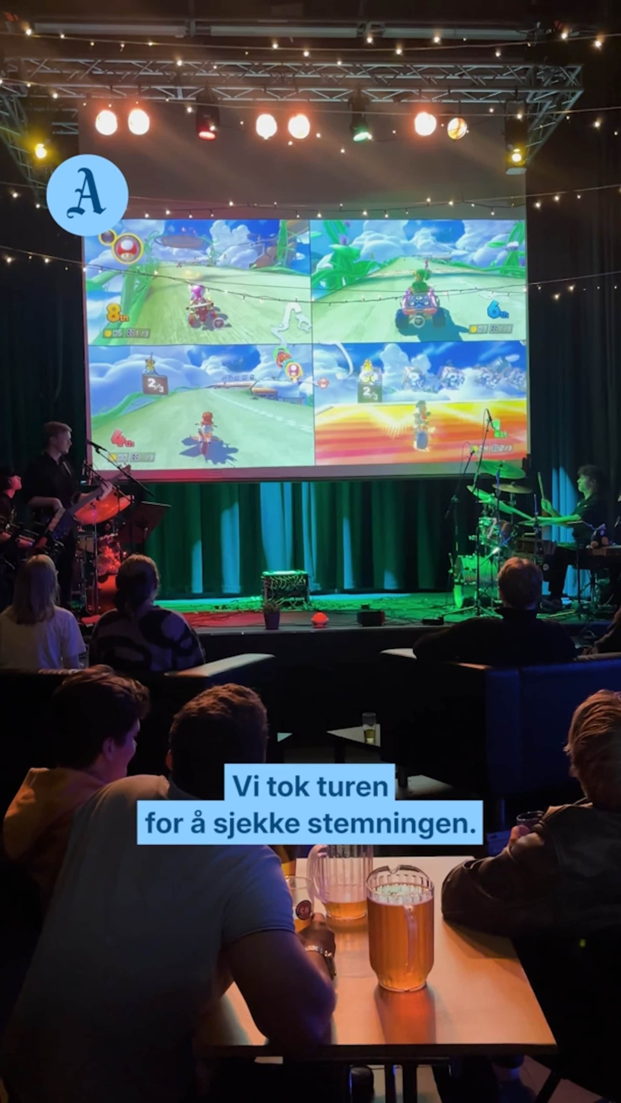 Spilte Mario Kart til livemusikk