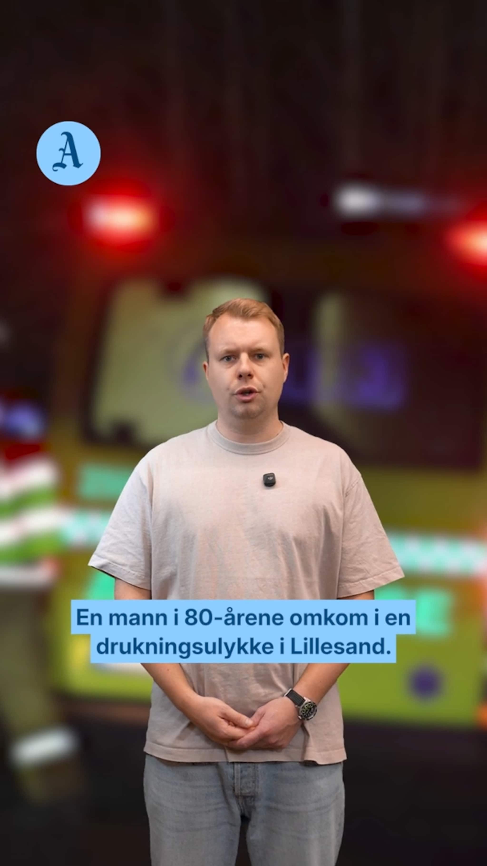 Mann (80) funnet død i Lillesand