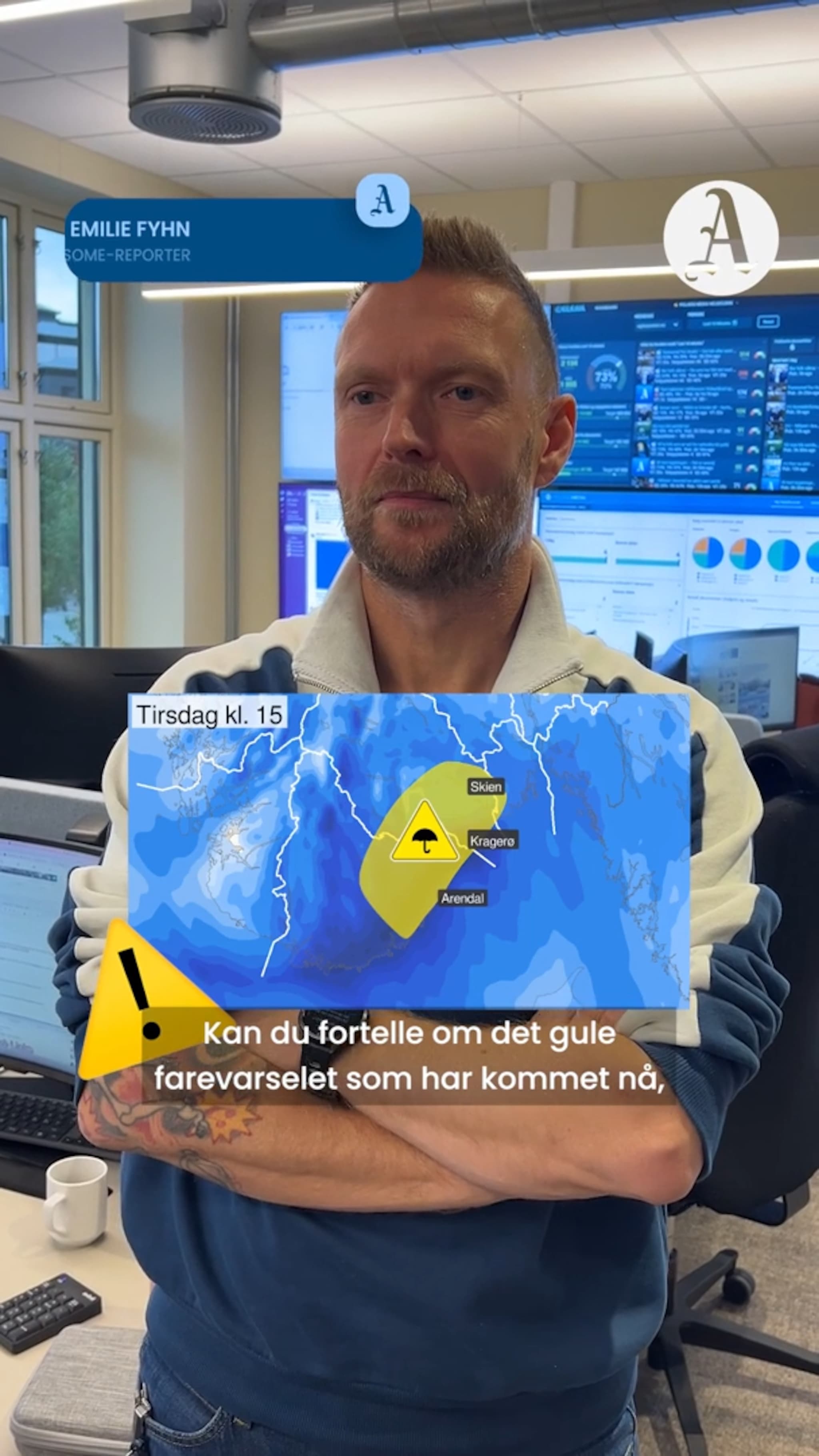 – Det skal regne veldig, veldig mye