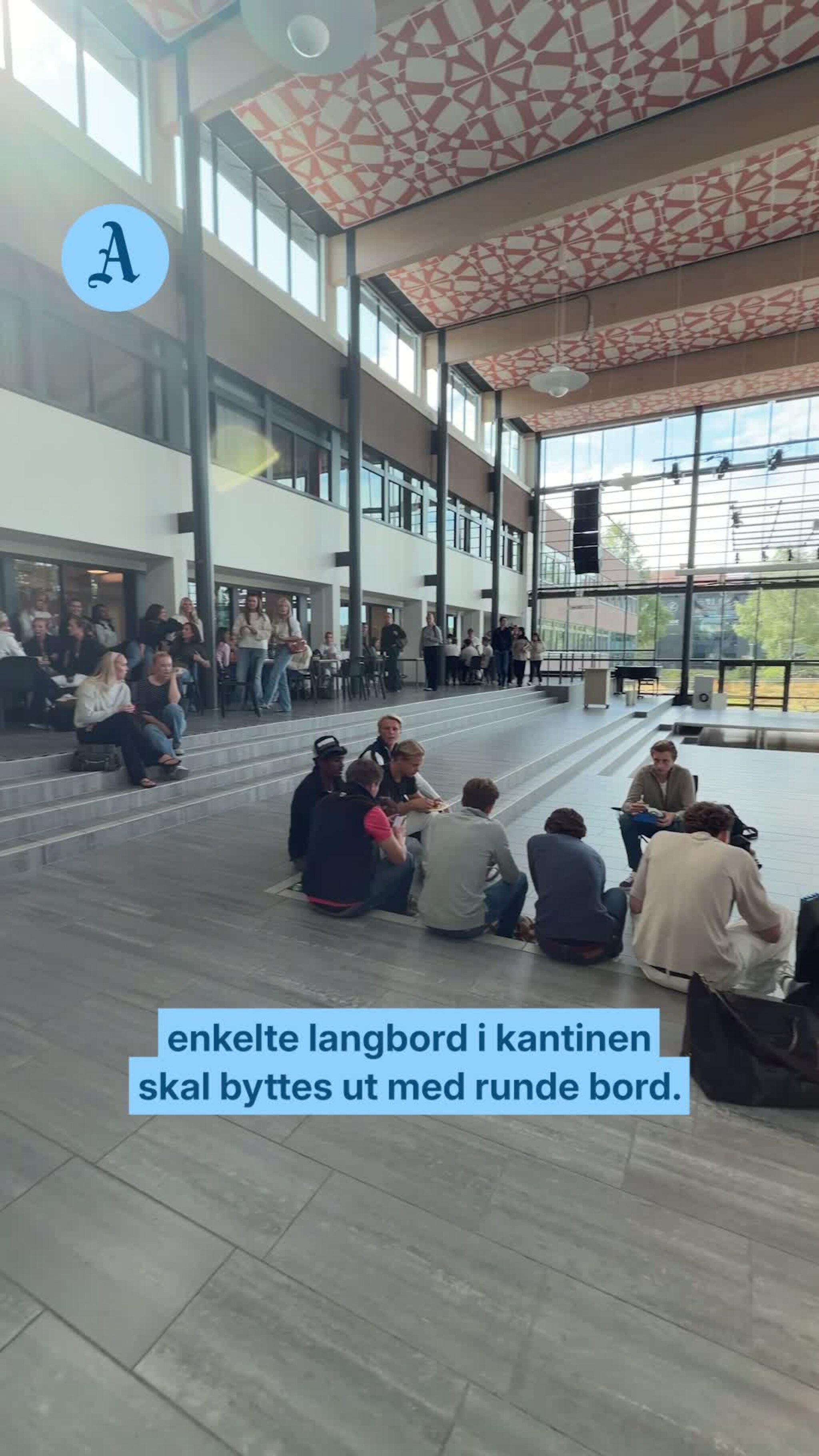 Protesterer i kantina