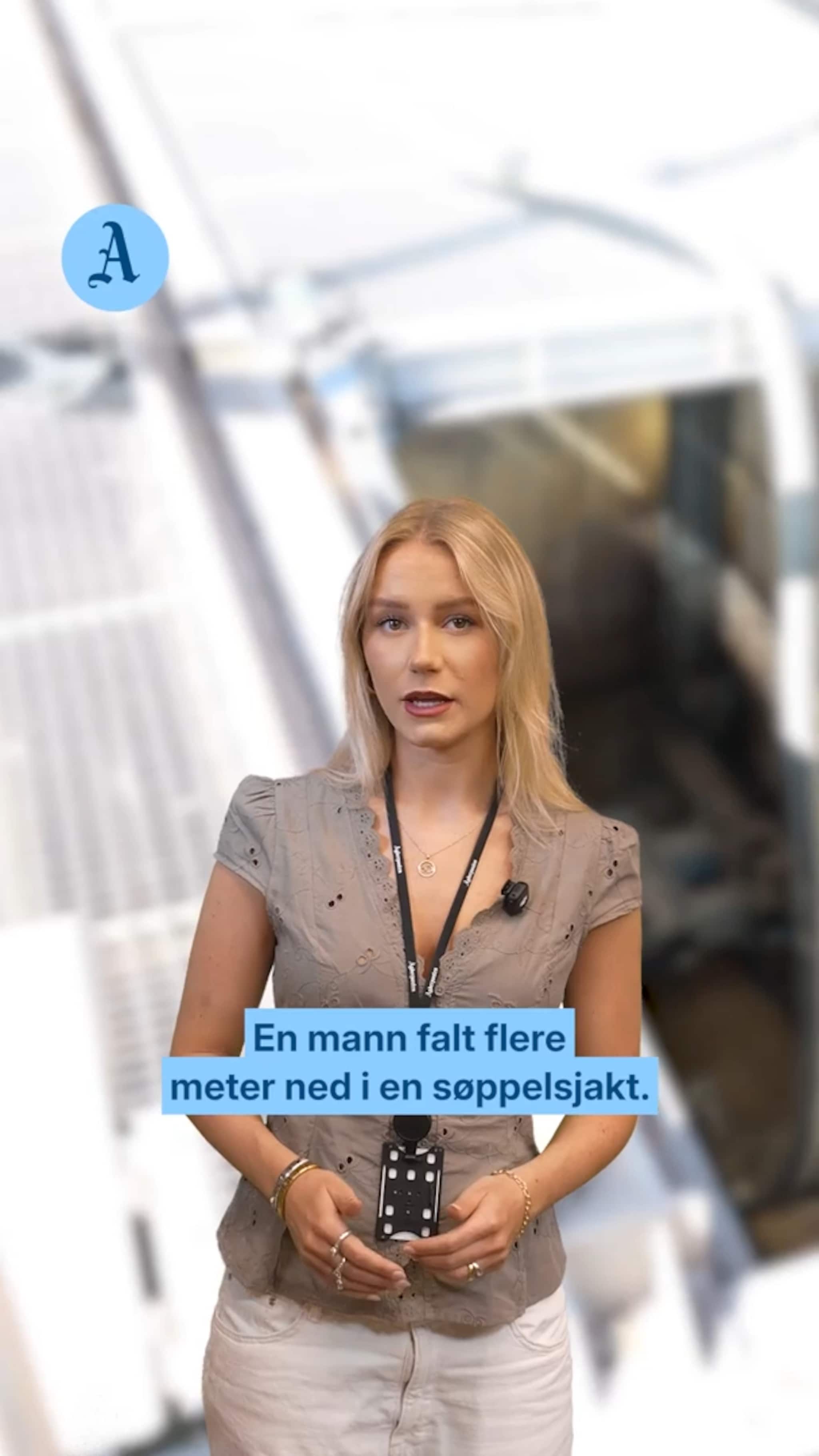 Falt ned i en søppelsjakt