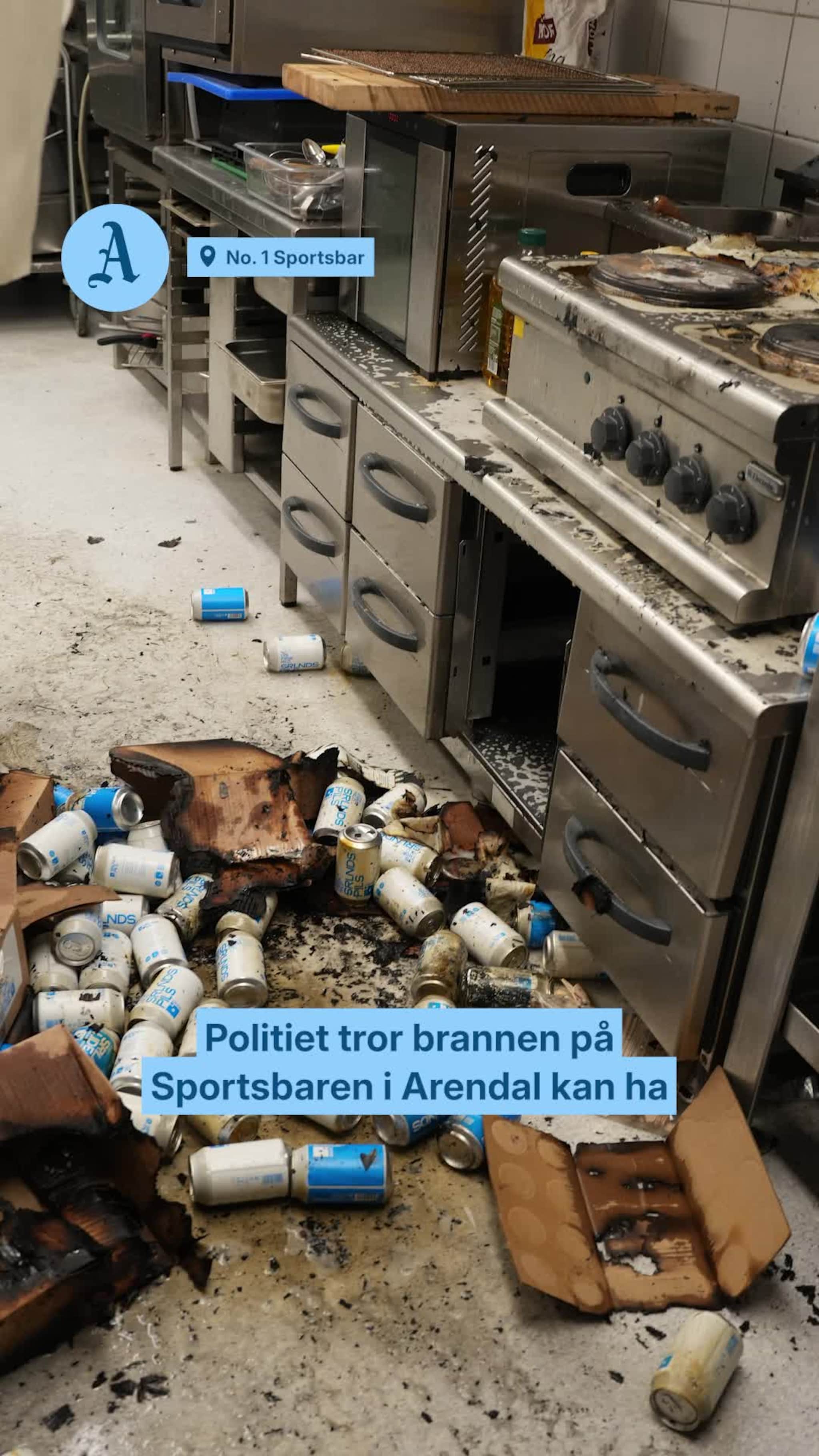 Brann kan være påtent