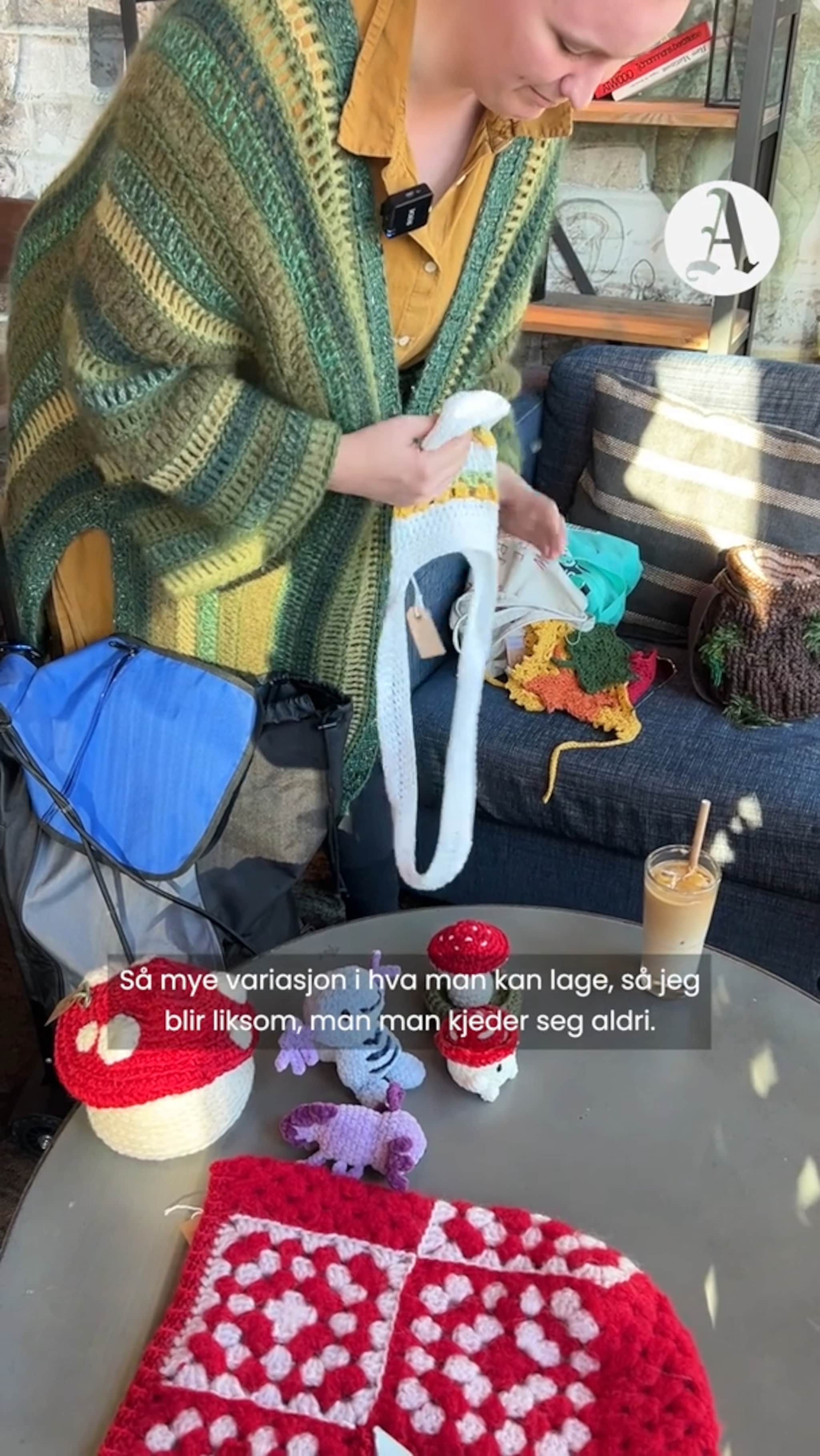 Betina er bitt av heklebasillen