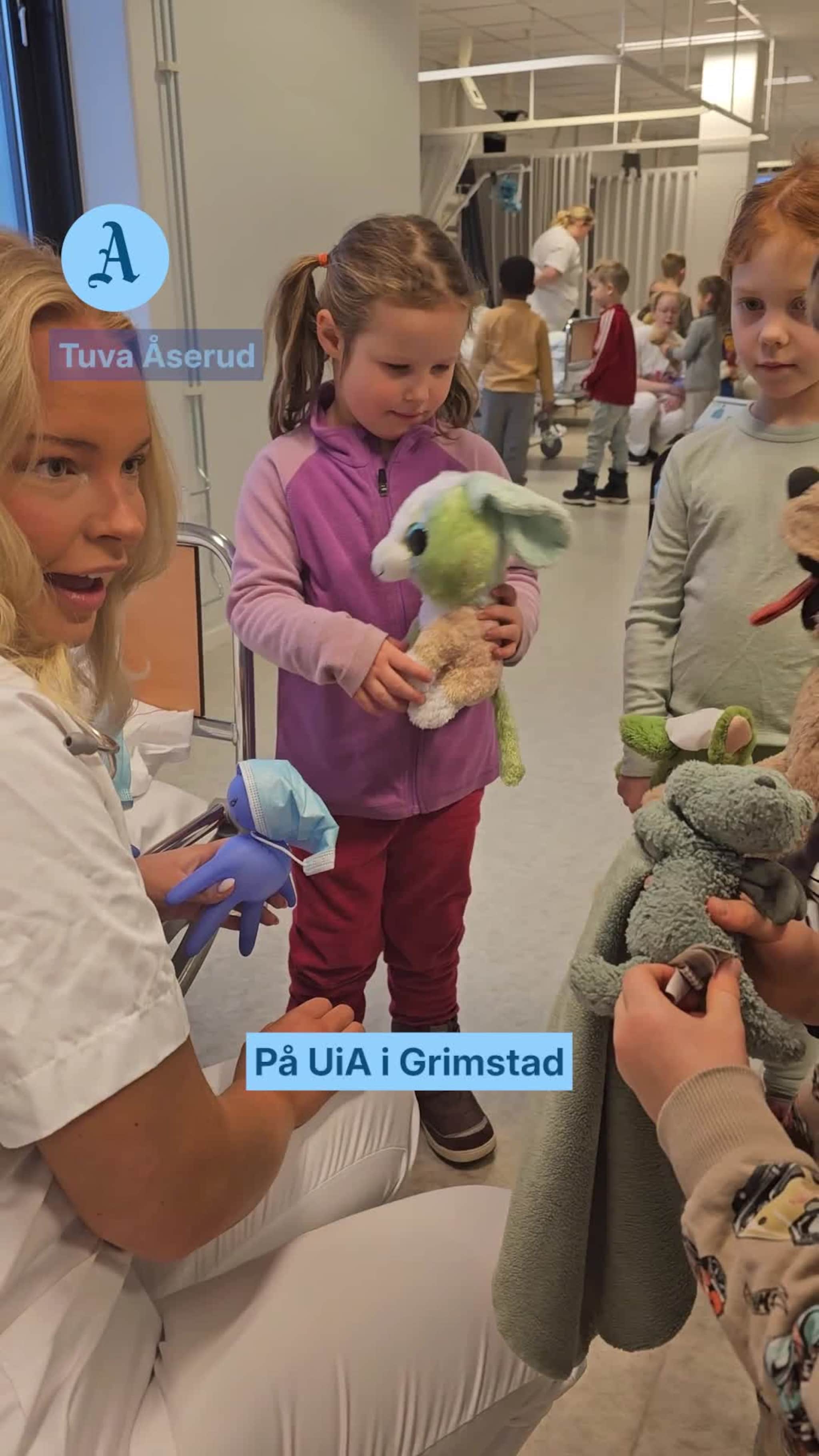 Åpnet bamsesykehus på UiA