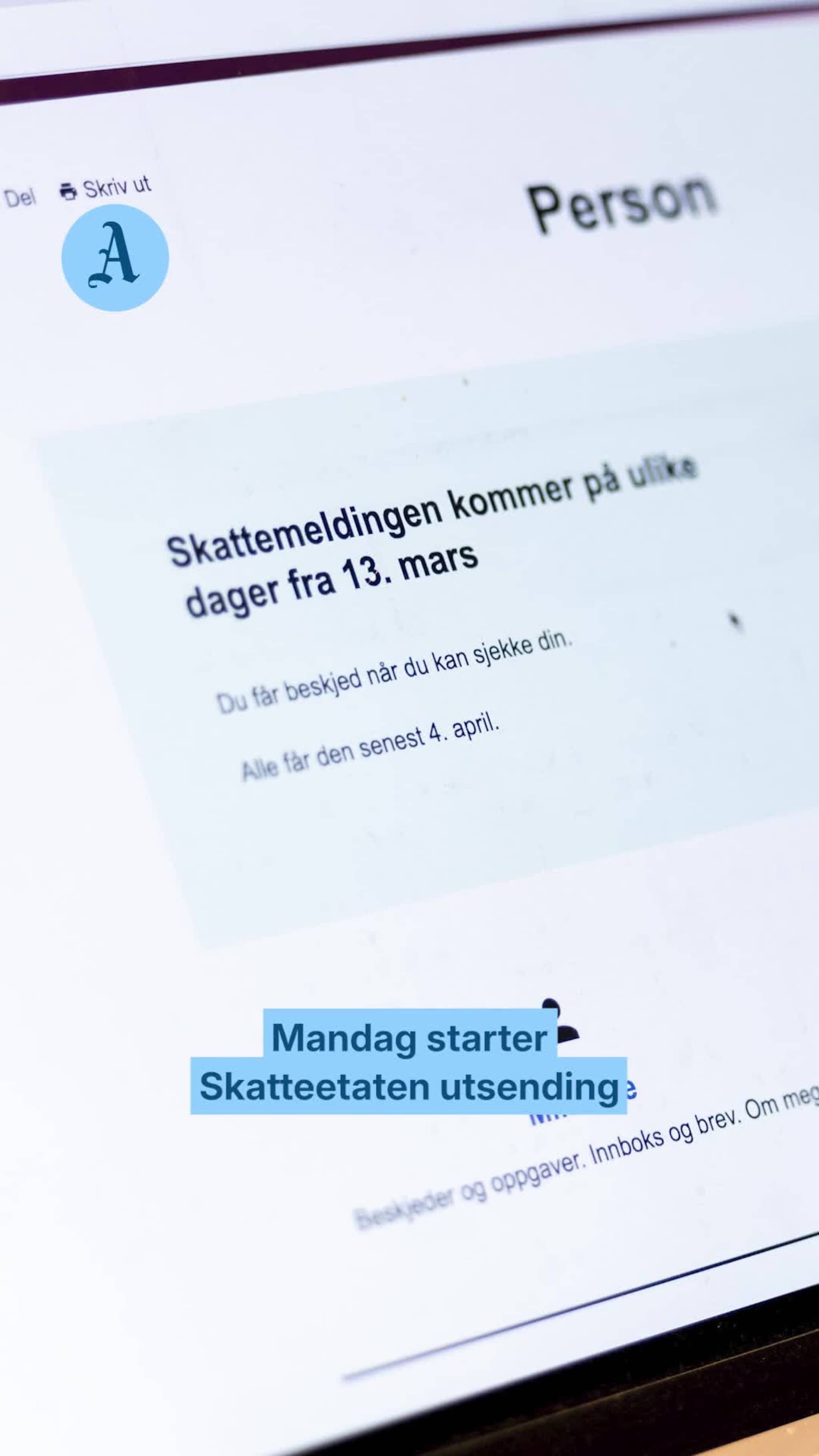 Nå kommer skattemeldingen