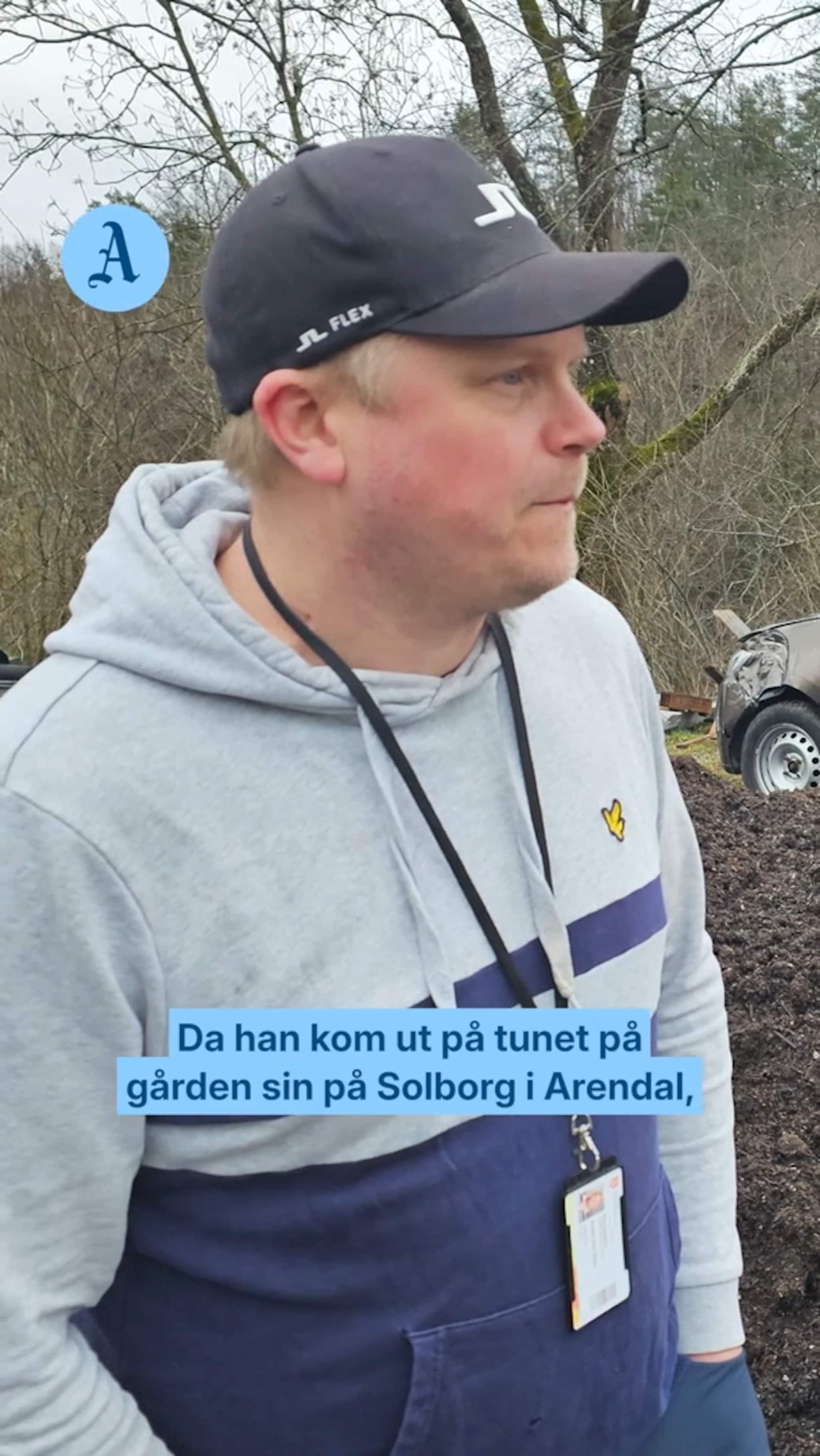 Tyvgods og fremmed bil på tunet