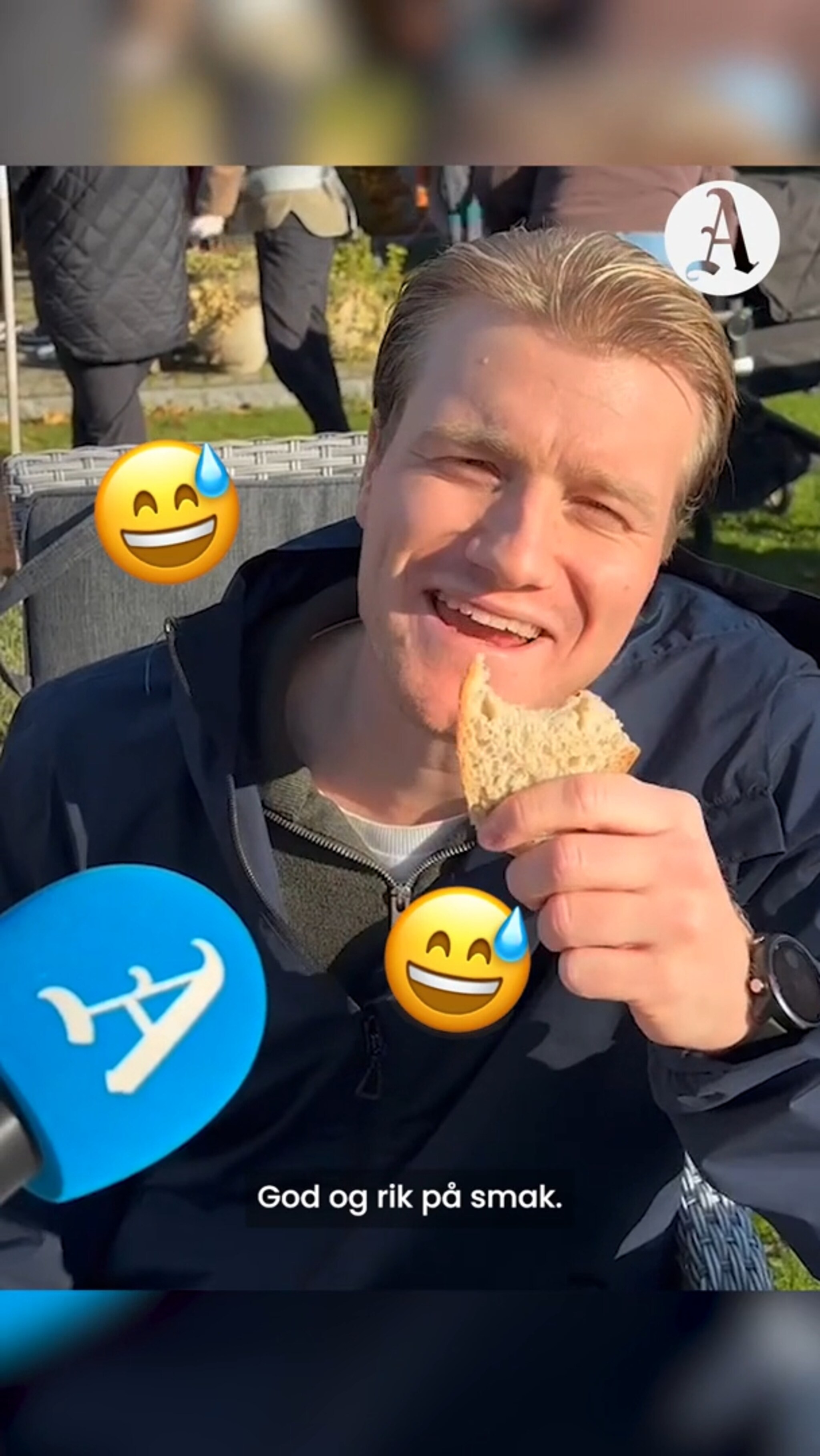 Tester mat på Svalandsgubben