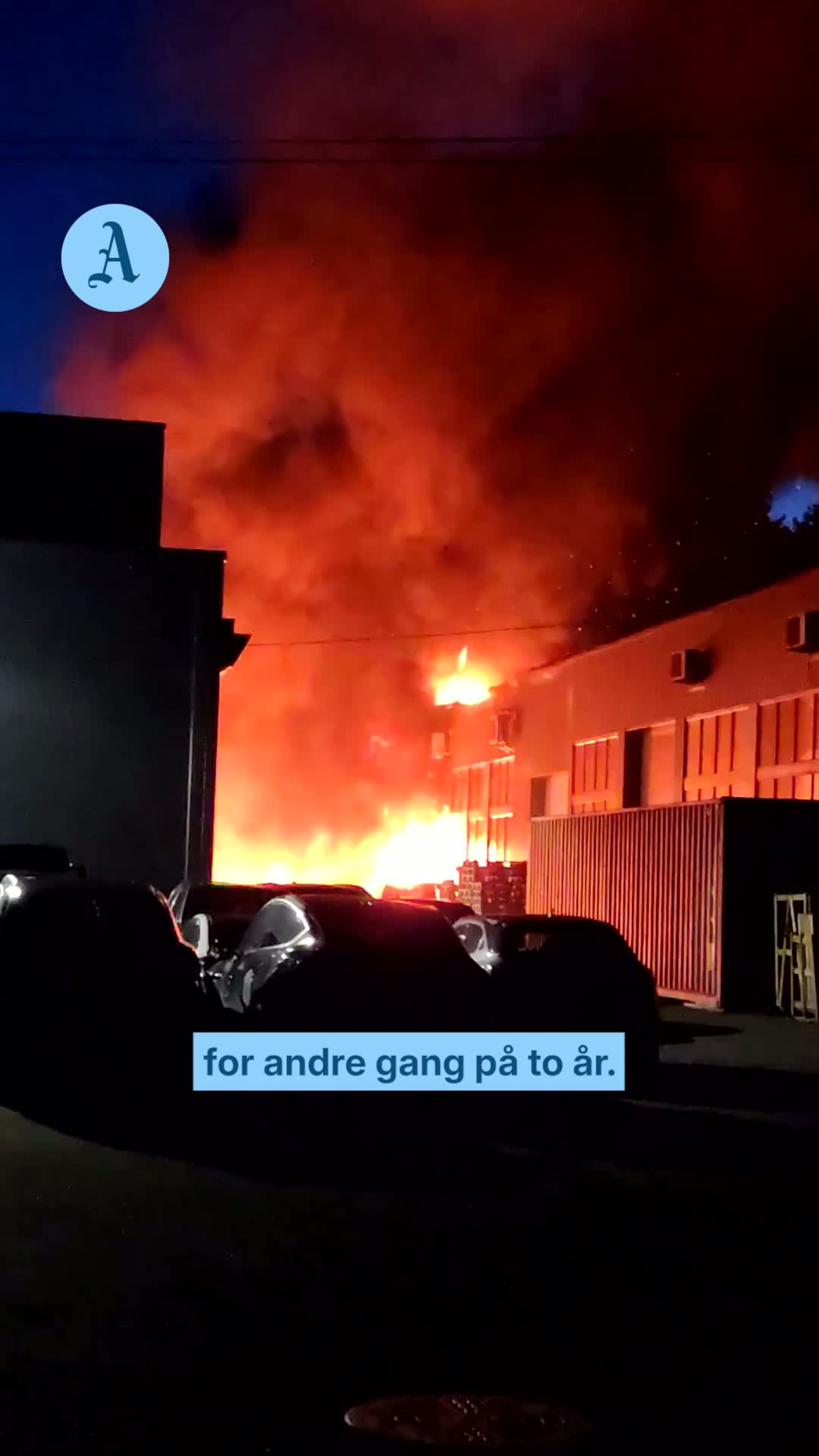 Brann for andre gang på to år