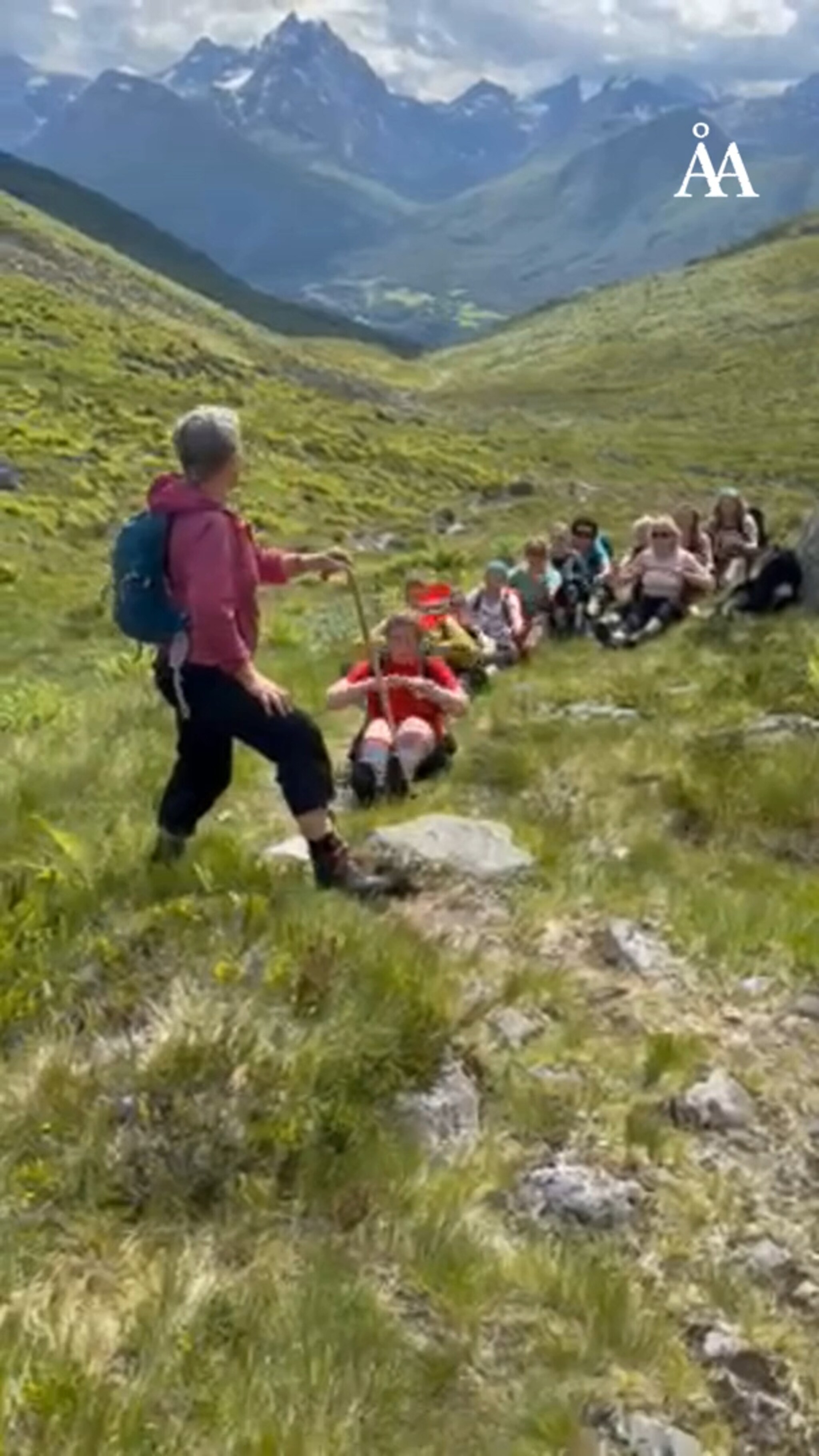 Her ror de på fjellet