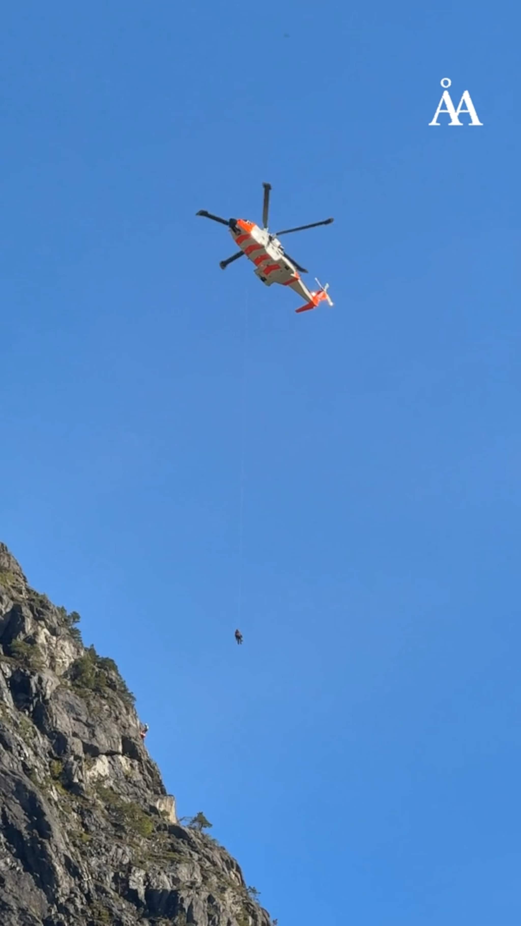 Ble stående fast i via ferrata