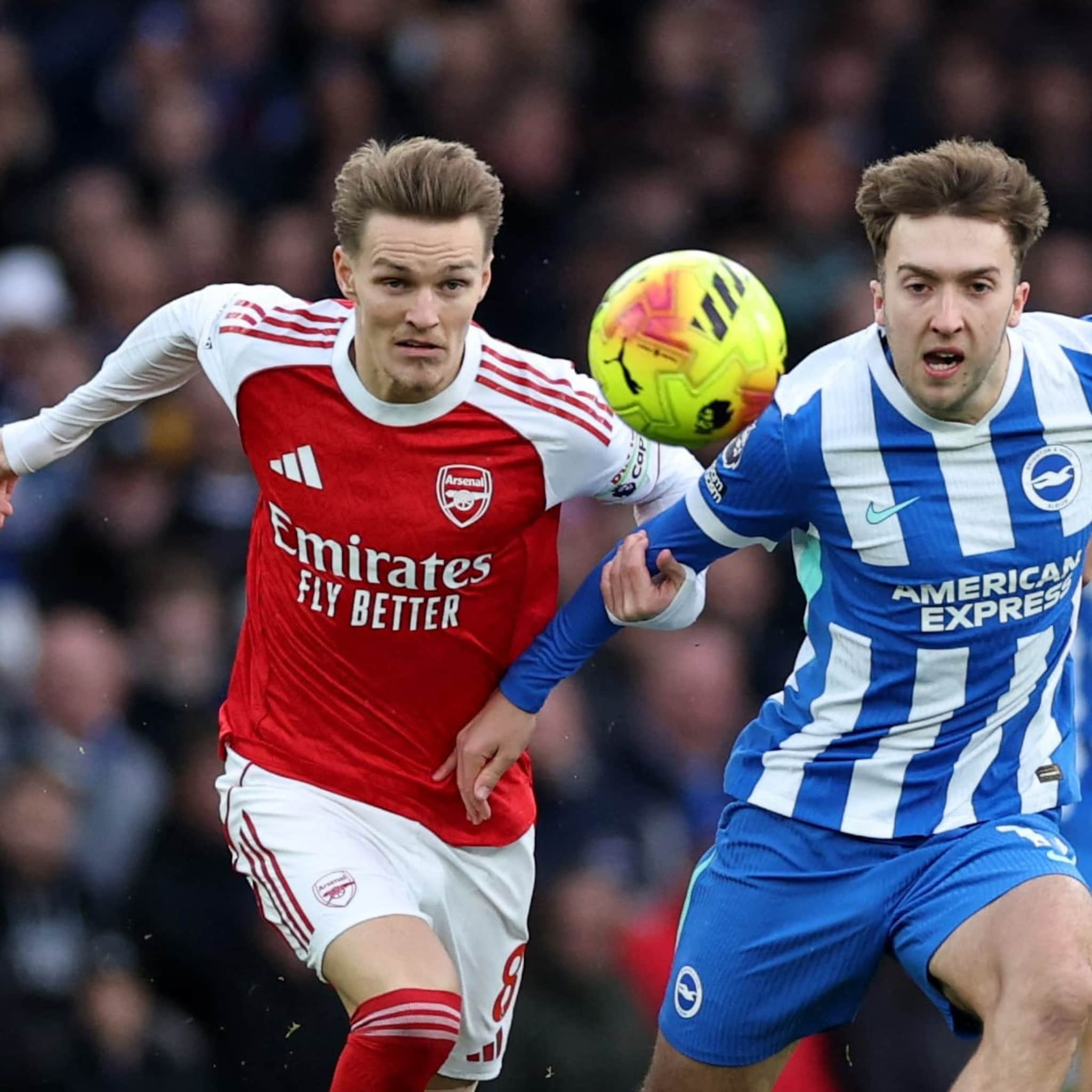 Ødegaard sender Arsenal i ledelsen