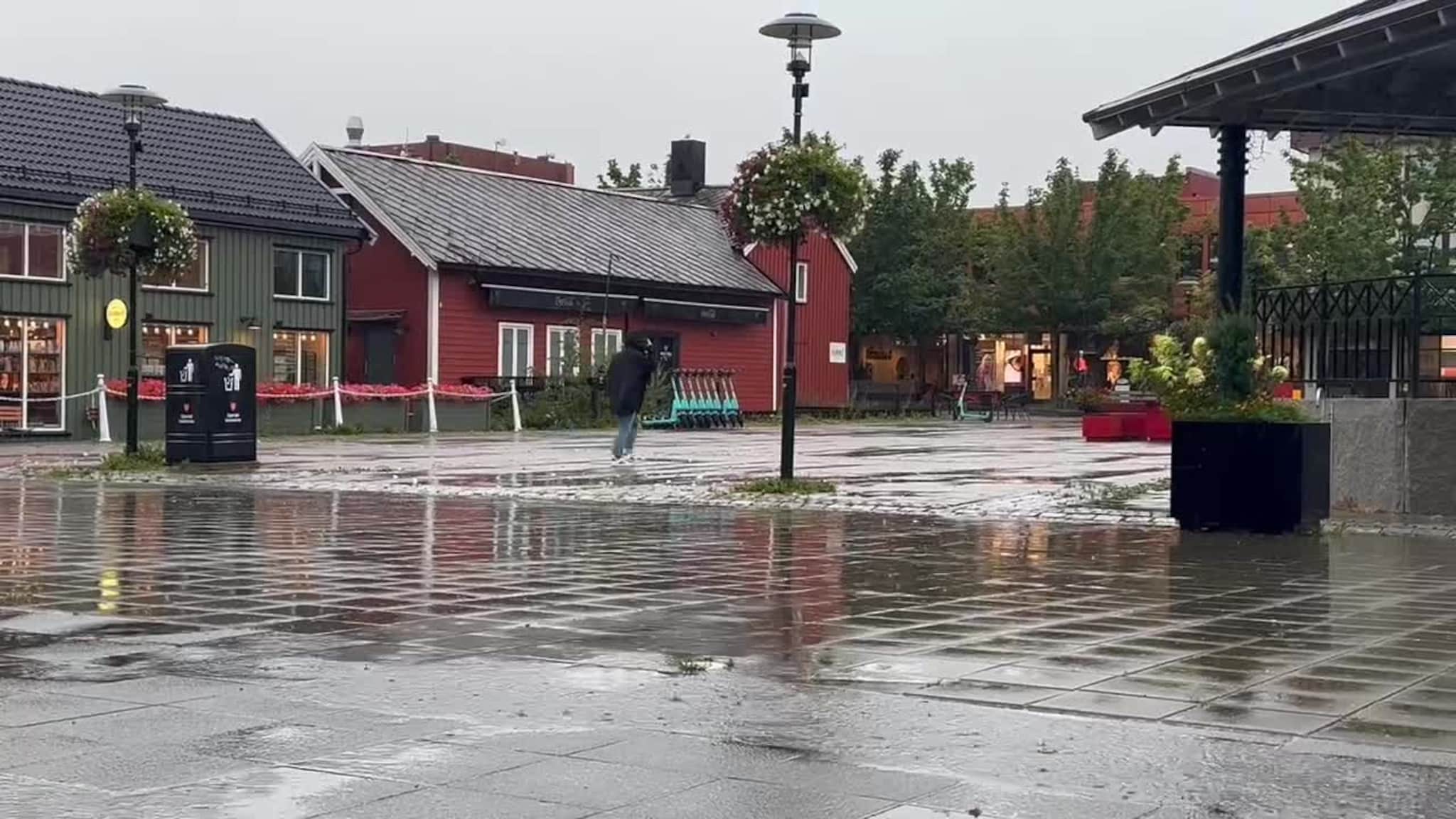 Regn, regn og regn i Stjørdal