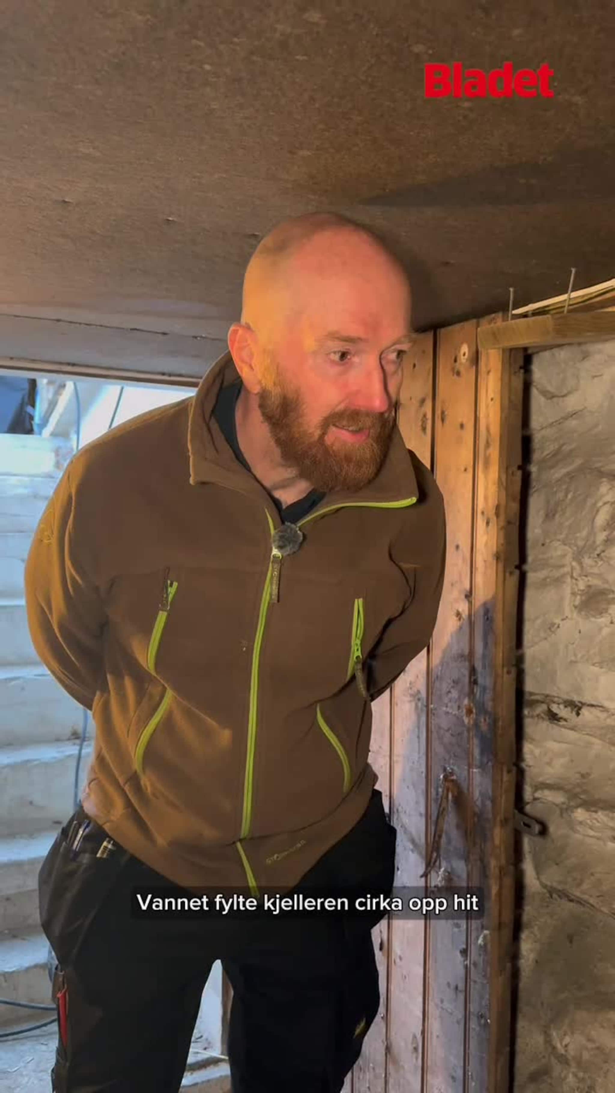 Fikk kjelleren full av vann