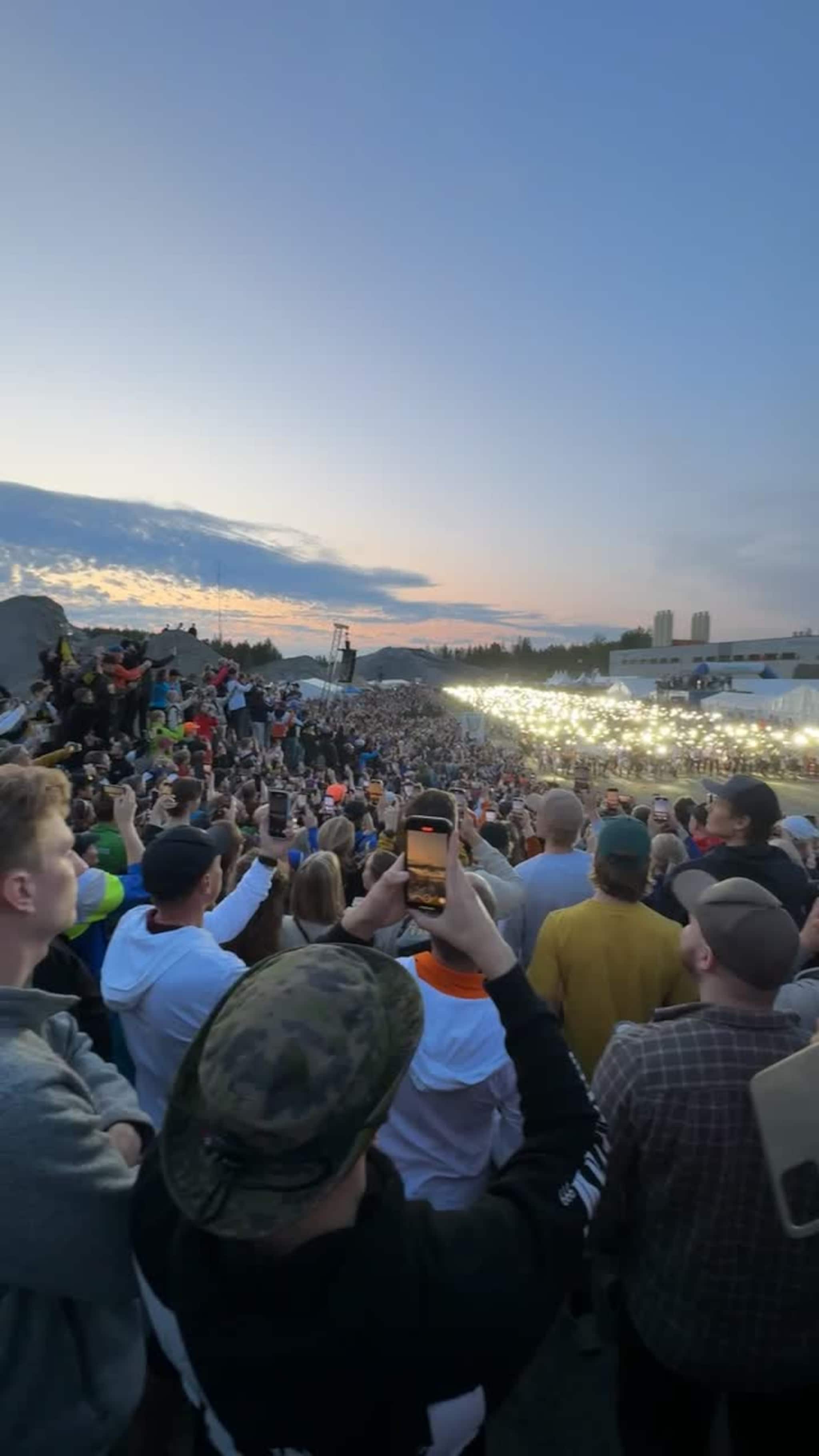 Starten på herrestafetten på Jukola 2025