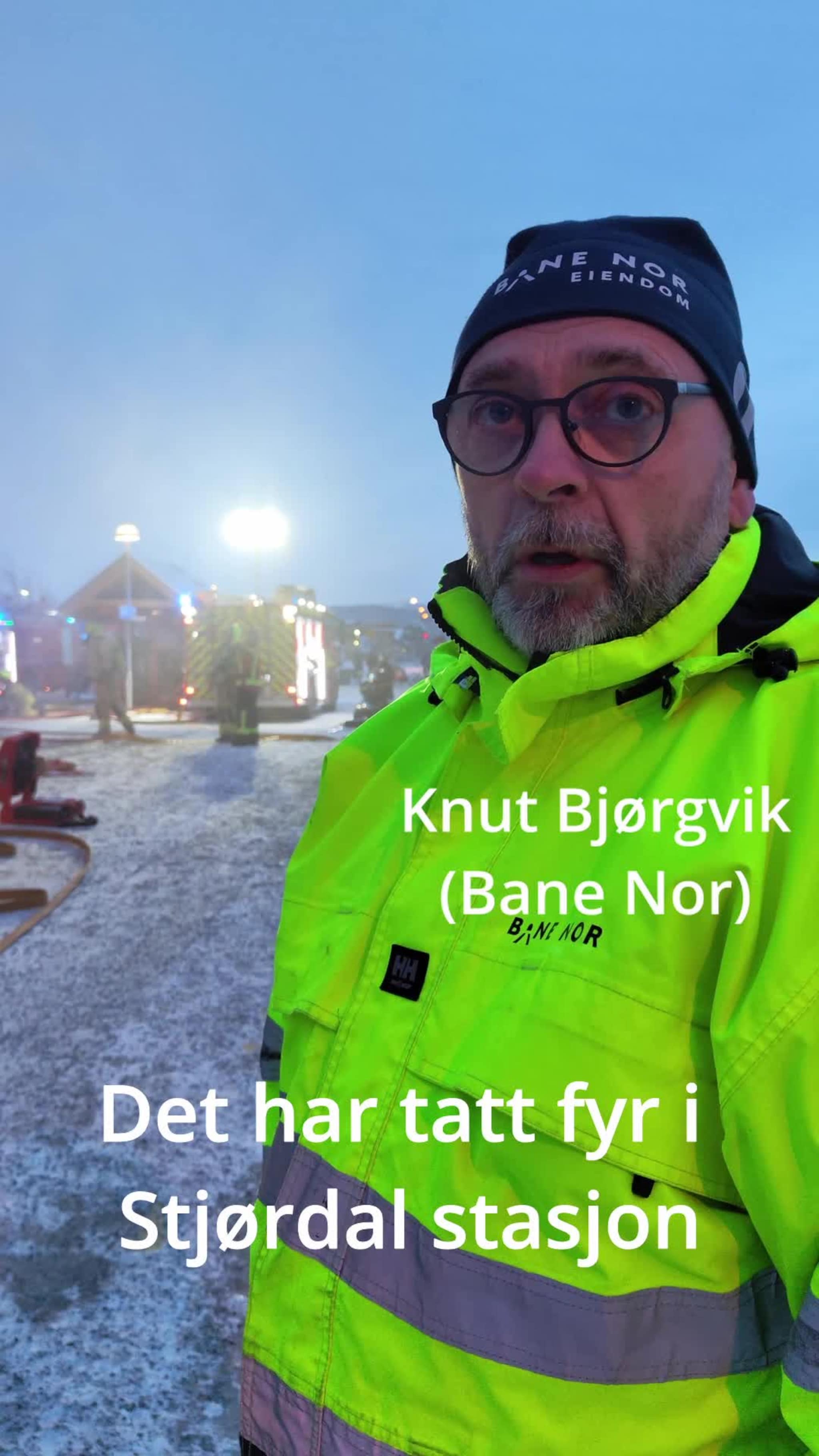 Stjørdal stasjon i fyll fyr